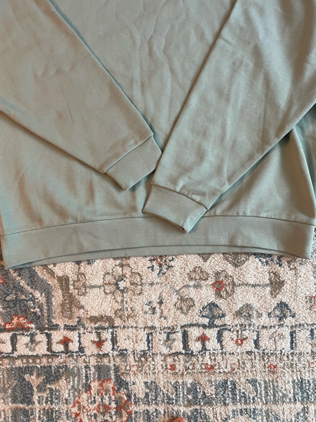 Nike Club Fleece Oversized French Terry Crew Jade Horizon White - Asia 착용 스타일 - 3