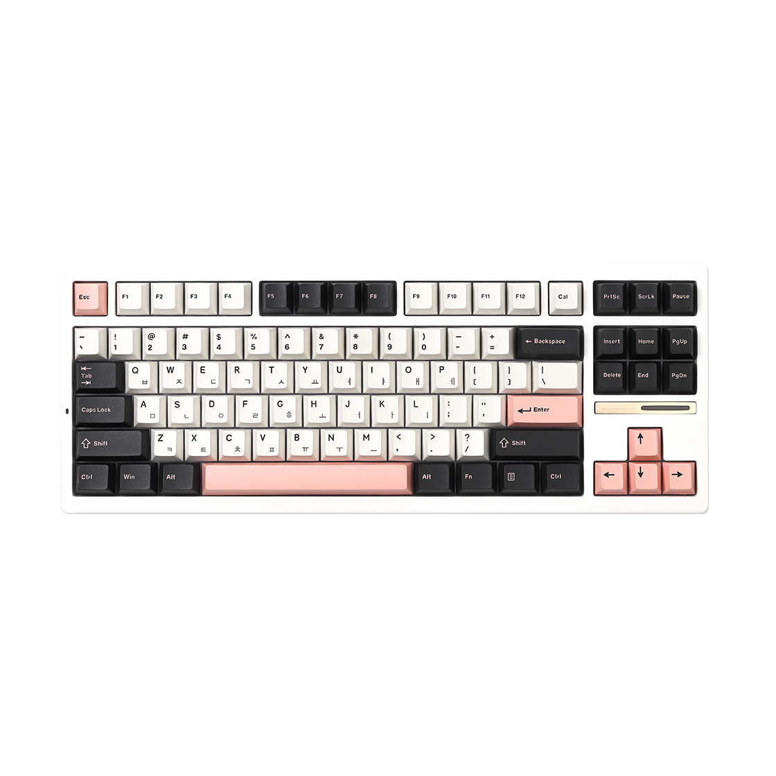씽크웨이 TV88 유무선 텐키리스 88키 기계식 키보드 올리비아핑크 저소음 딥씨축(ThinkWay TV88 Keyboard Olivia Pink DS)