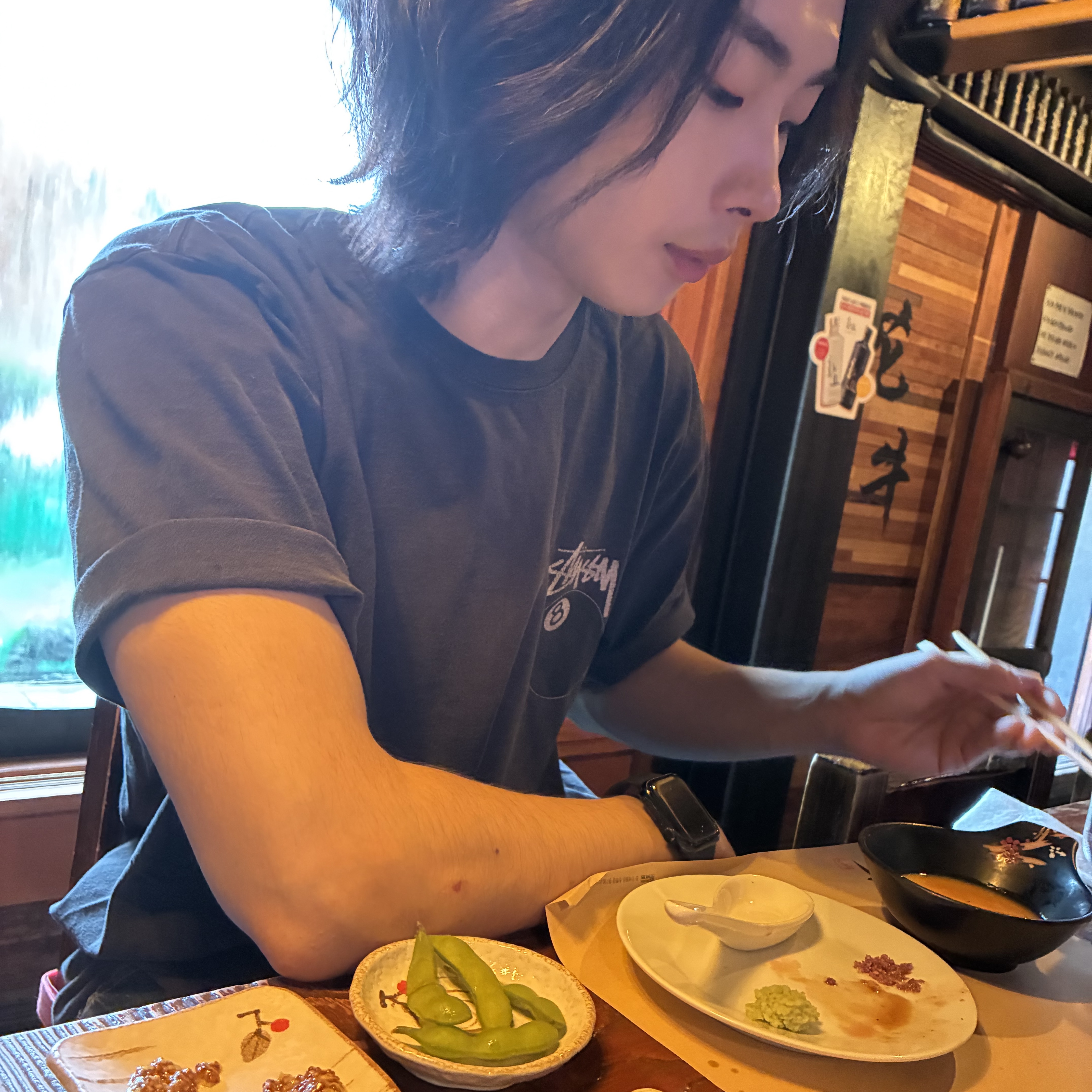 Stussy 8 Ball T-Shirt Black - 22SS, Apple Watch Series SE 3rd 44mm GPS Midnight Aluminum Case with Sport Band M/L Midnight (Korean Ver.) 착용 스타일 - 2
