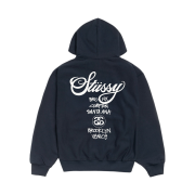 Stussy World Tour Hoodie Navy 2025