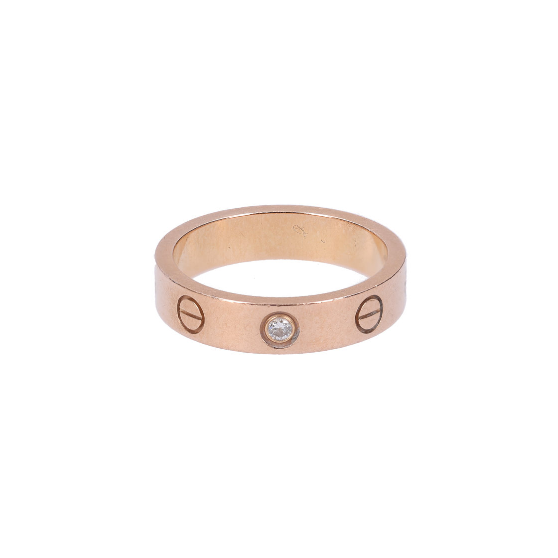 ITEMRRJIGV9N Cartier Love Wedding Ring in Pink Gold with Diamonds, Size 49