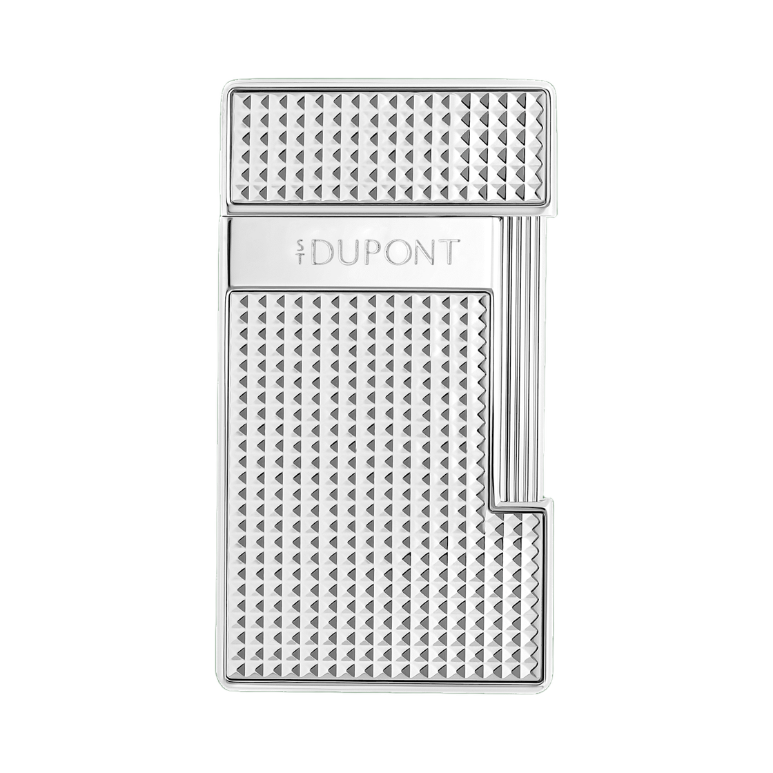 28120 S.T. Dupont Slimmy Diamond Head Lighter Silver