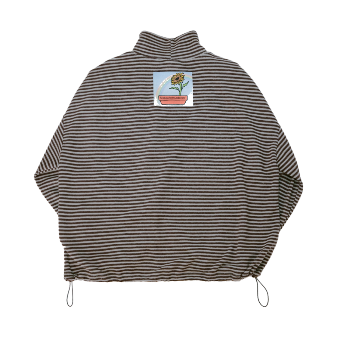 8917783 Mosquito Murderers Sunflower High Neck Fleece Top Brown
