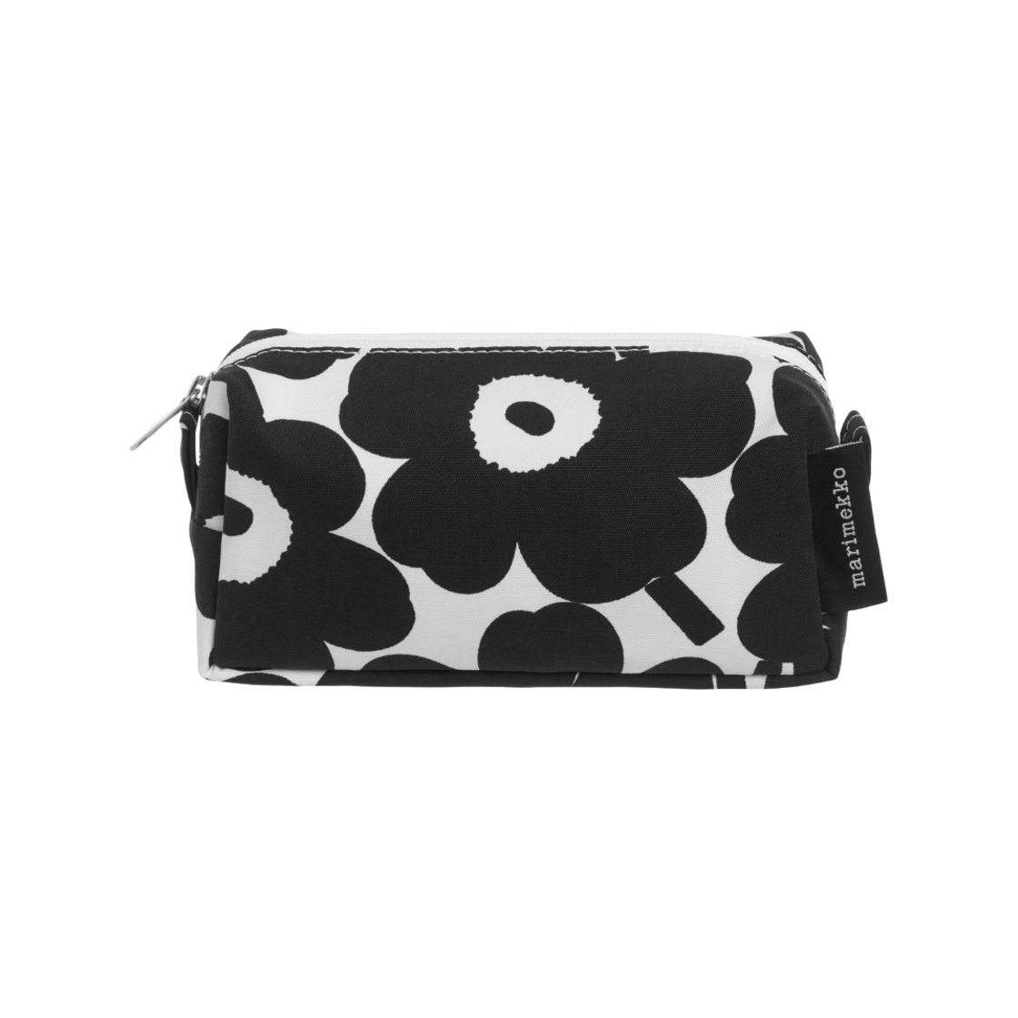 075051-190 Marimekko Tiise Mini Unikko Cosmetic Bag White Black