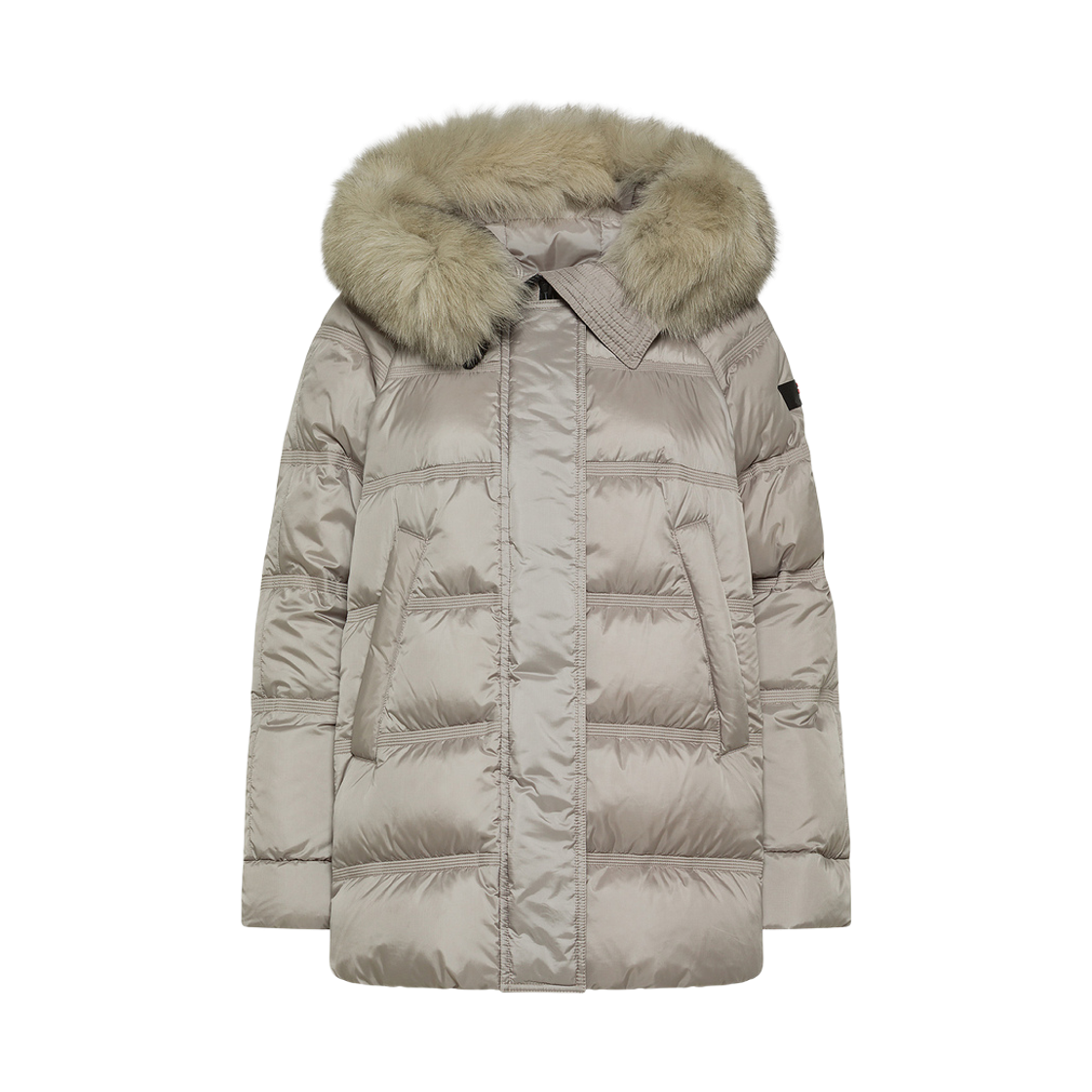 (W) 페트레이 타칸 후드 퍼 다운 자켓 세서미((W) Peuterey Takan Hood Fur Down Jacket Sesame)