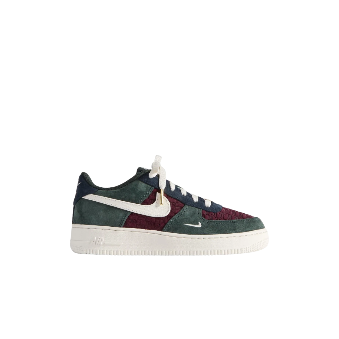(GS) 나이키 x 키스 에어포스 1 로우 레이스 나이트 마룬 팬텀