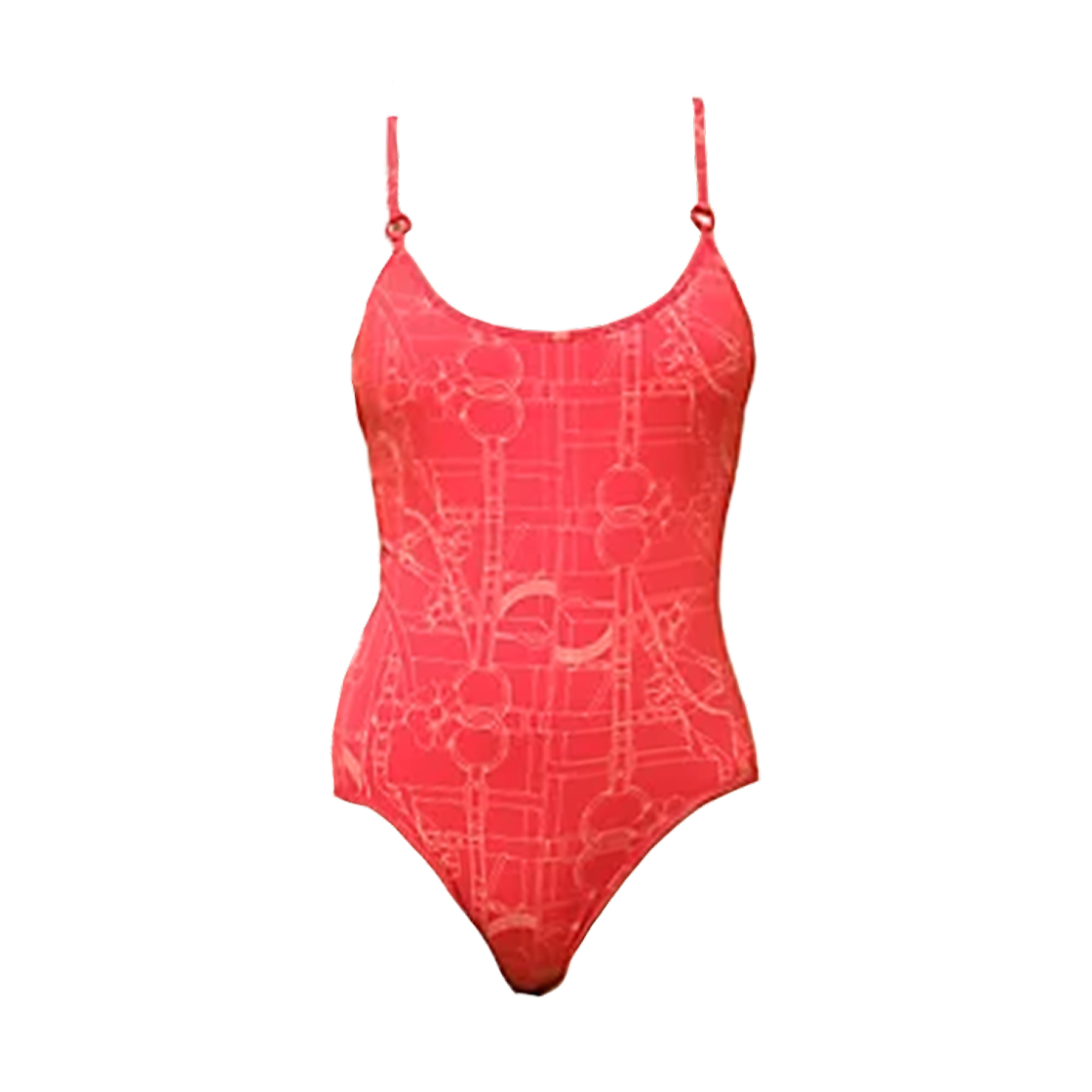 (W) 에르메스 그레타 스윔수트 루즈 아마존((W) Hermes Greta Swimsuit Rouge Amazone)