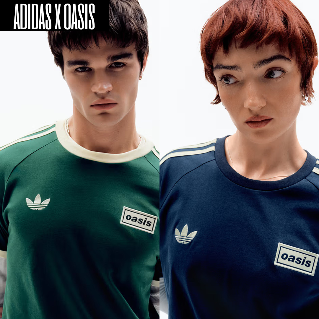 Adidas x Oasis Tour 3-Stripes Longsleeve T-Shirt White - US Sizing, Adidas x Oasis Tour Firebird Track Top Noble Maroon - US Sizing 착용 스타일 - 3