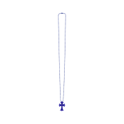 Chrome Hearts Silichrome CH Cross Pendant Dark Blue 2025