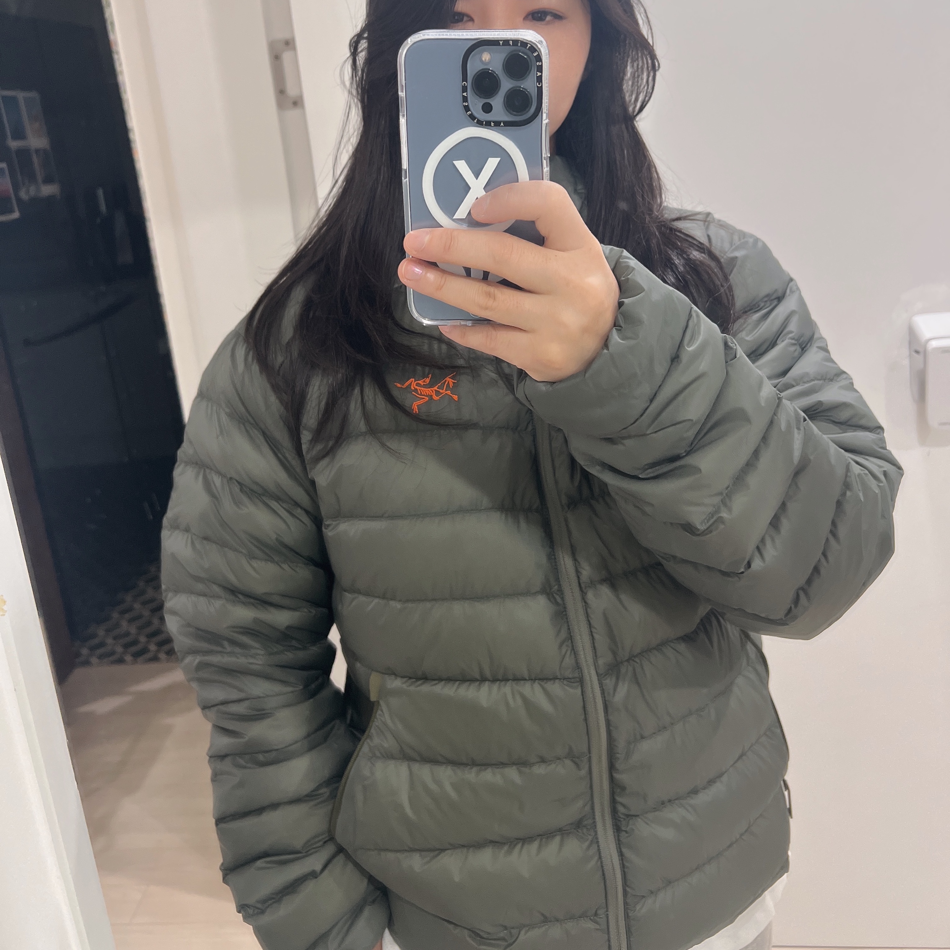 Arc'teryx Cerium Hoody Forage Verve 착용 스타일