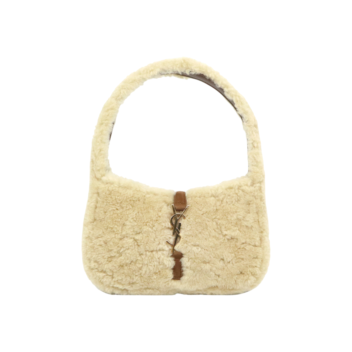 ITUOHC4K58DO Beige Shearling Mini Hobo Shoulder Bag 760375