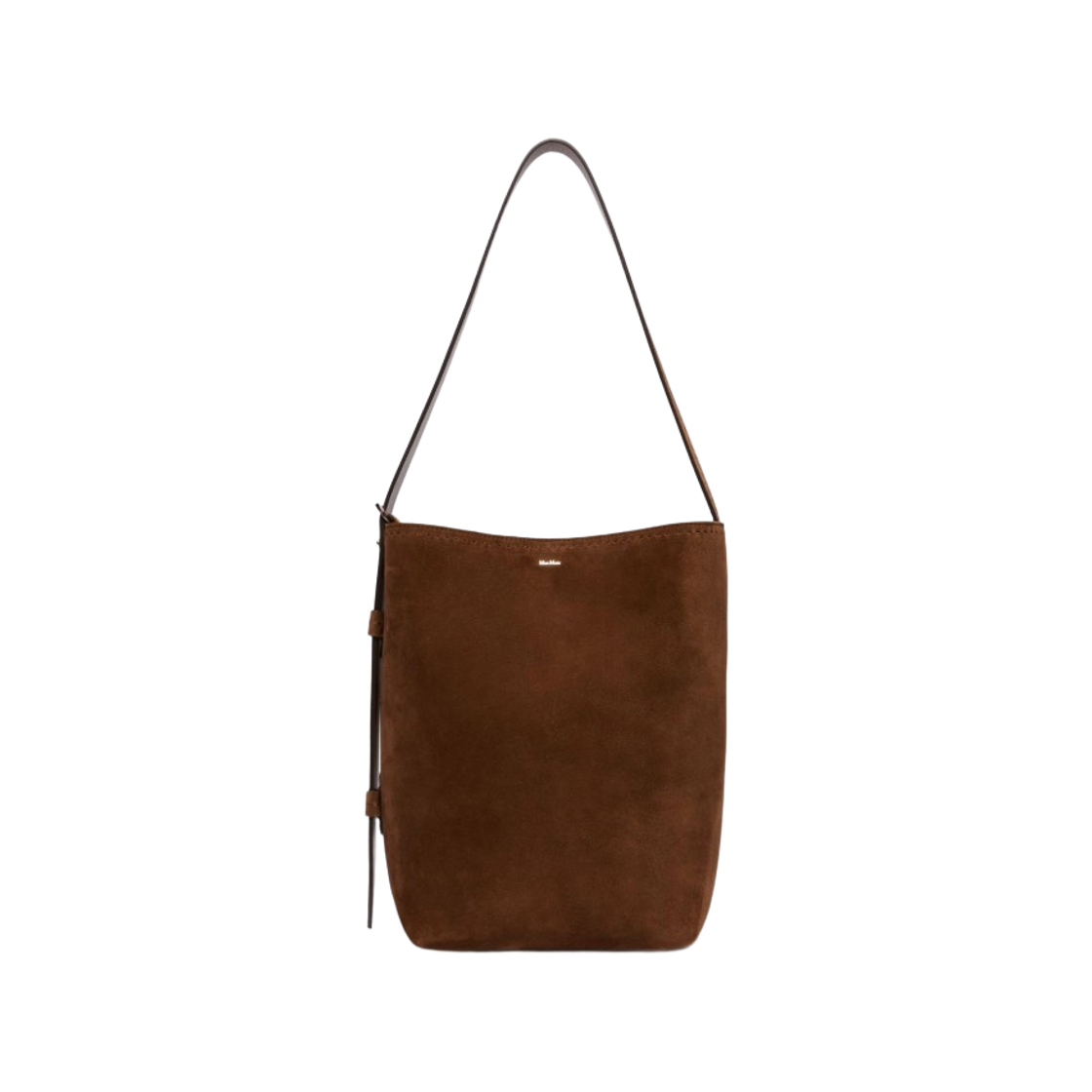(W) 막스마라 아르케티포 레더 핸드백 스몰 다크 브라운((W) Max Mara Archetipo Leather Handbag Small Dark Brown)