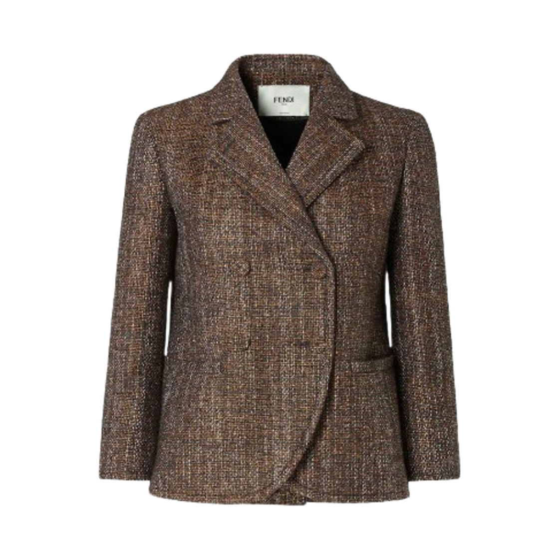 FJ7641AYN5F1T6K (W) Fendi Rust Wool Alpaca Jacket Brown