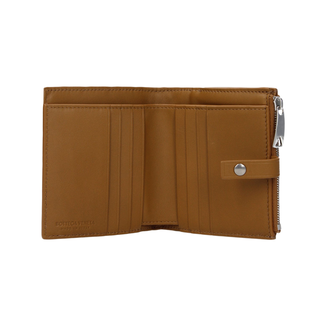 보테가 베네타 인트레치아토 반지갑 카멜(Bottega Veneta Intrecciato Bi-Fold Wallet Camel) - 2