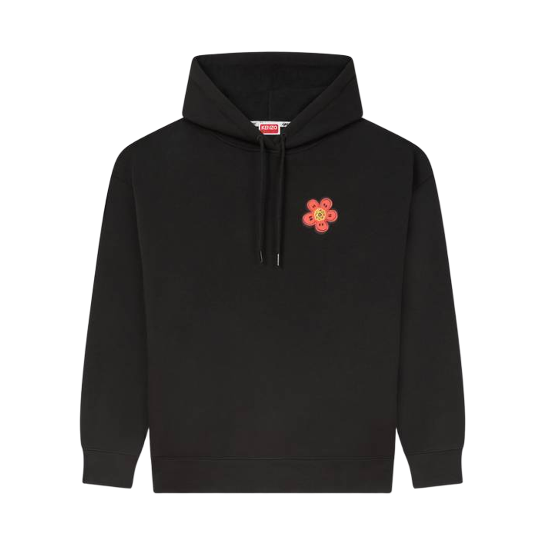 (W) 겐조 x 퓨추라 2000 오버사이즈 코튼 후드 블랙((W) Kenzo x Futura 2000 Oversized Cotton Hoodie Black)