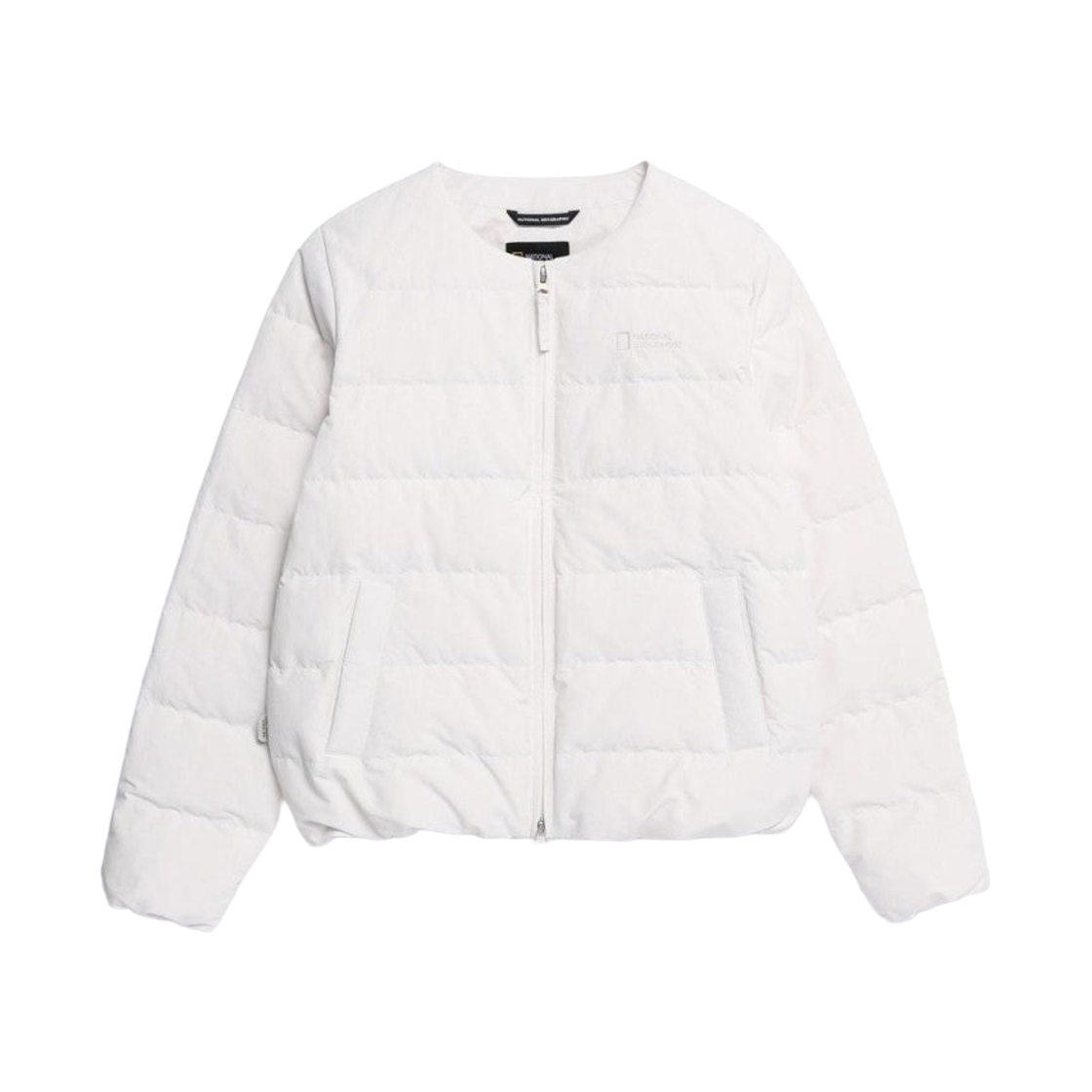 (W) 내셔널 지오그래픽 헤론 U 넥 라이트웨이트 구스 다운 점퍼 크리스탈 베이지((W) National Geographic Heron U Neck Lightweight Goose Down Jumper Crystal Beige)