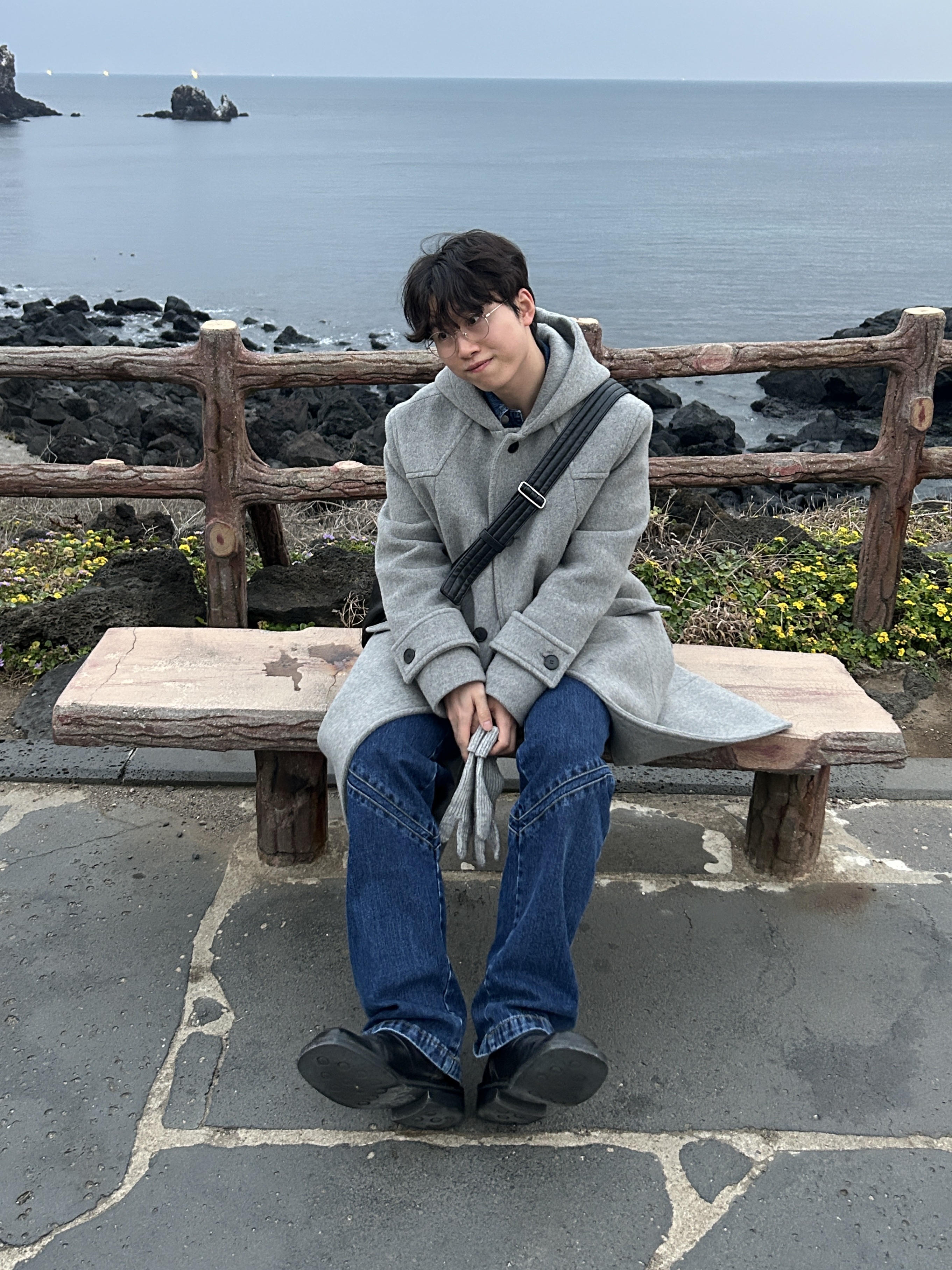 Apple Watch SE 2024 40mm GPS Silver Aluminium Case with Sport Band S/M Denim (Korean Ver.) 착용 스타일 - 1