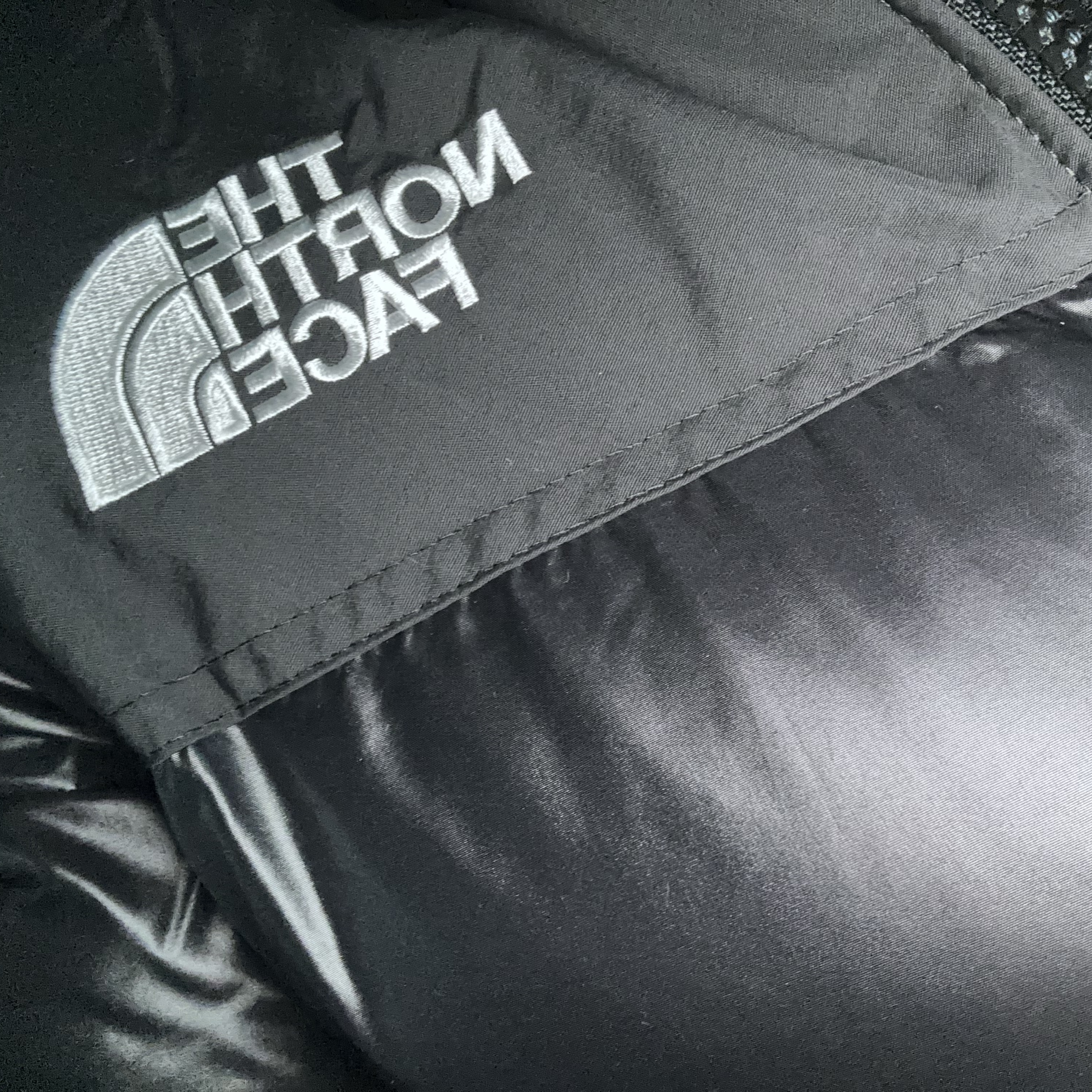 (W) The North Face Nuptse On Ball Jacket Black 착용 스타일
