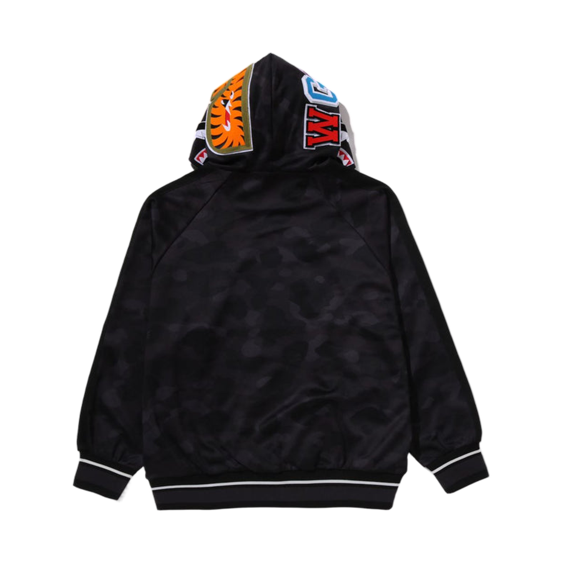 베이프 컬러 카모 샤크 릴렉스드 핏 후드 트랙 자켓 블랙(BAPE Color Camo Shark Relaxed Fit Hoodie Track Jacket Black) - 3