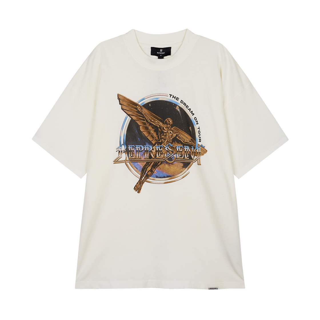 KM6ATSSRP02WT Represent Golden Tour T-Shirt Flat White - 26SS