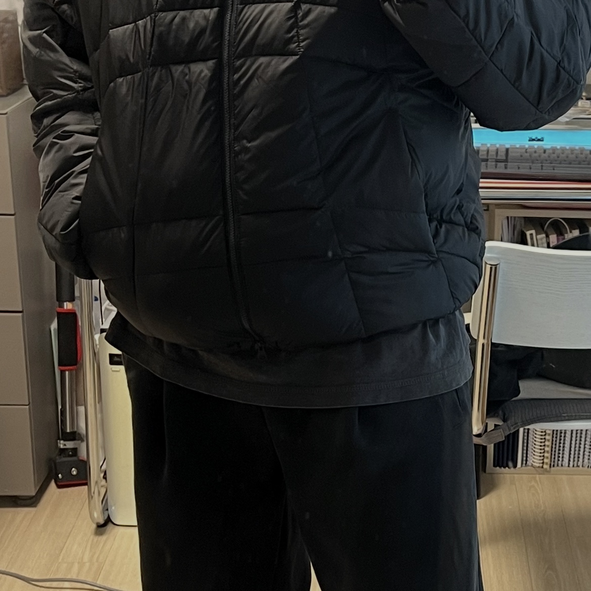 The North Face Wave LT On Jacket Black -25FW 착용 스타일 - 5