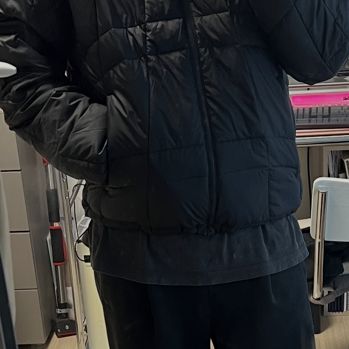 The North Face Wave LT On Jacket Black -25FW 착용 스타일 - 4