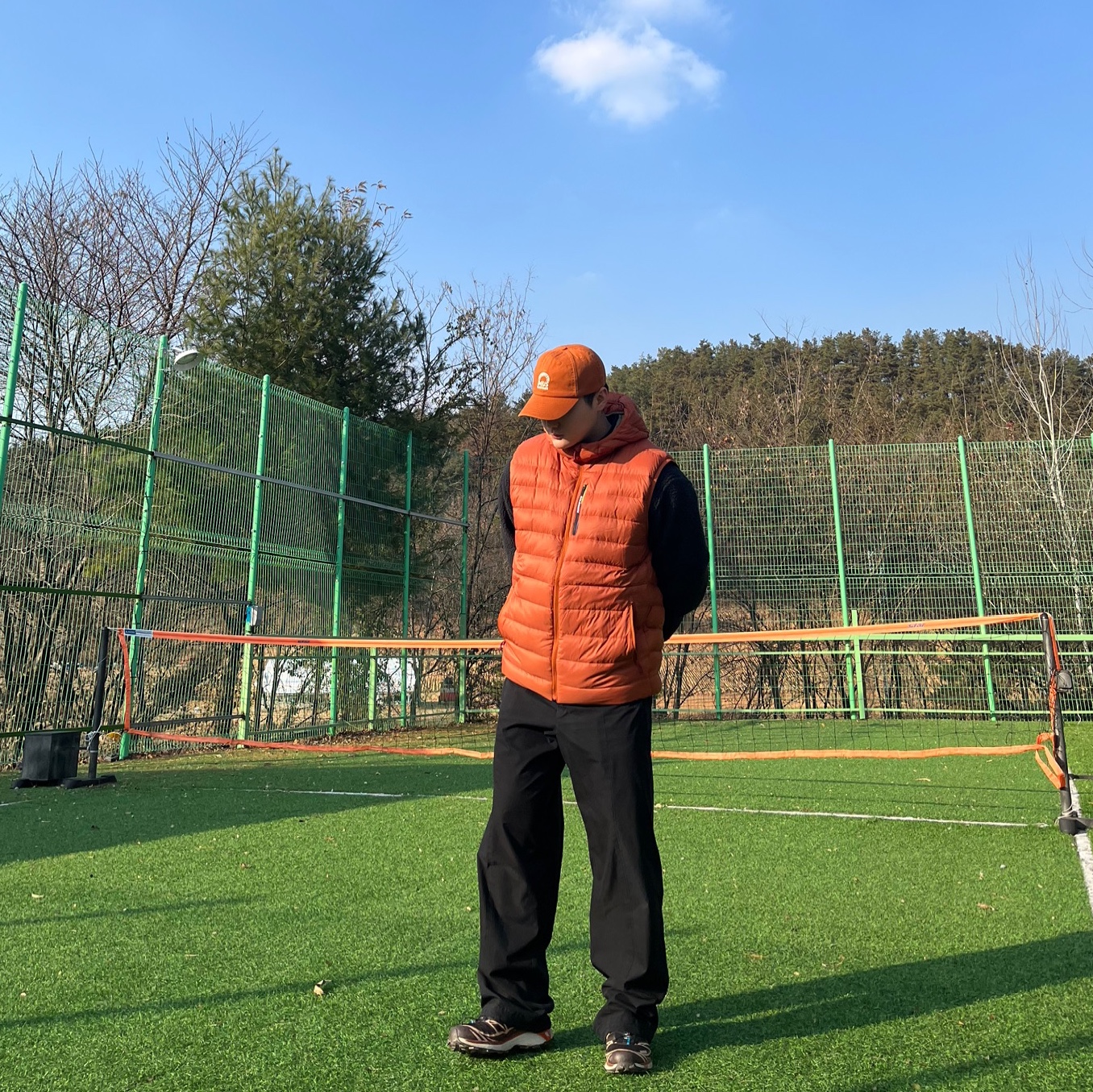 Salomon X-Fuse Down Vest Autumn, Deus Ex Machina Melodies Dad Cap Brown 착용 스타일 - 1