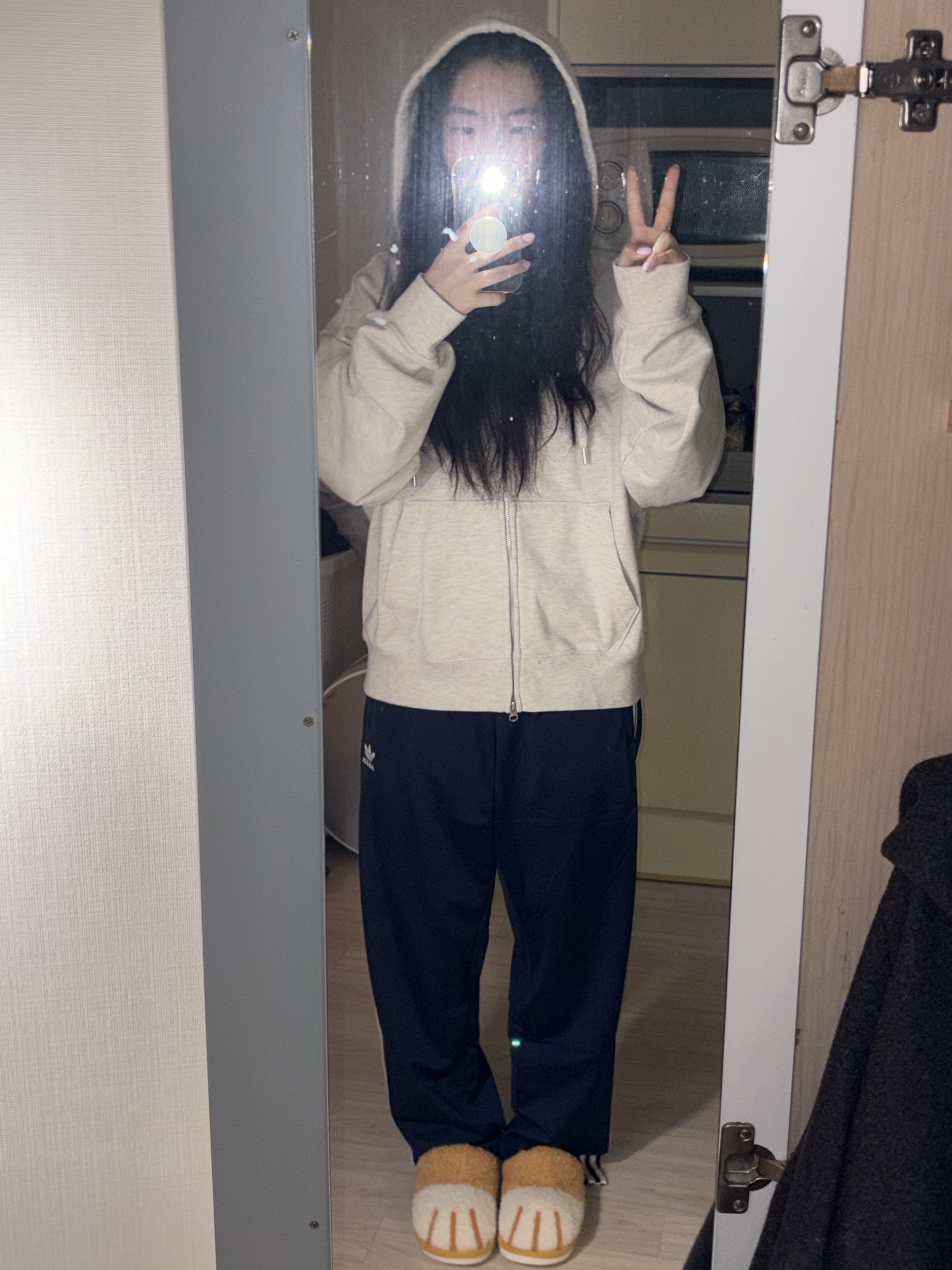 Adidas Adicolor Classics Firebird Track Pants Night Indigo - KR Sizing 착용 스타일 - 3