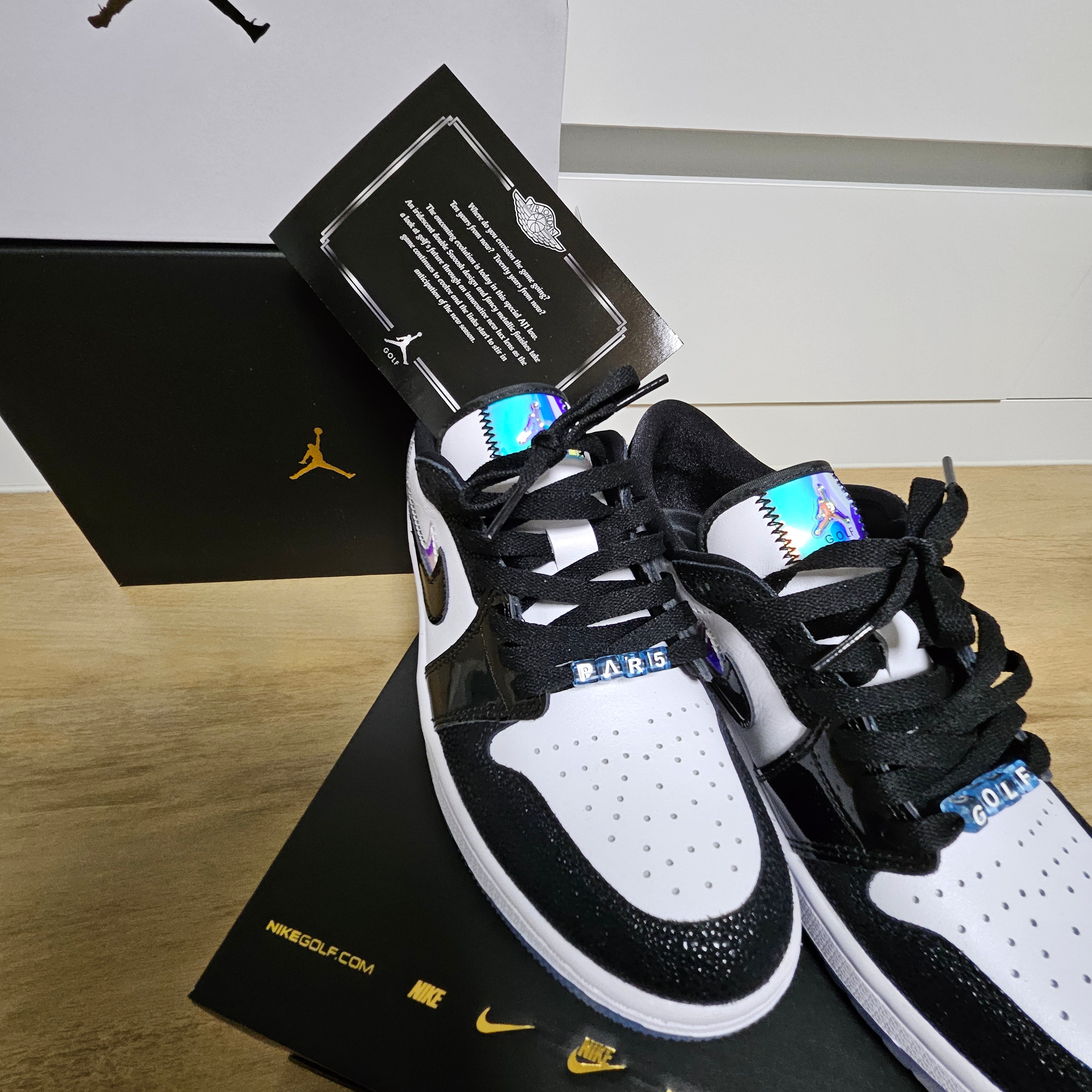 Jordan 1 Low Golf NRG White Black 착용 스타일
