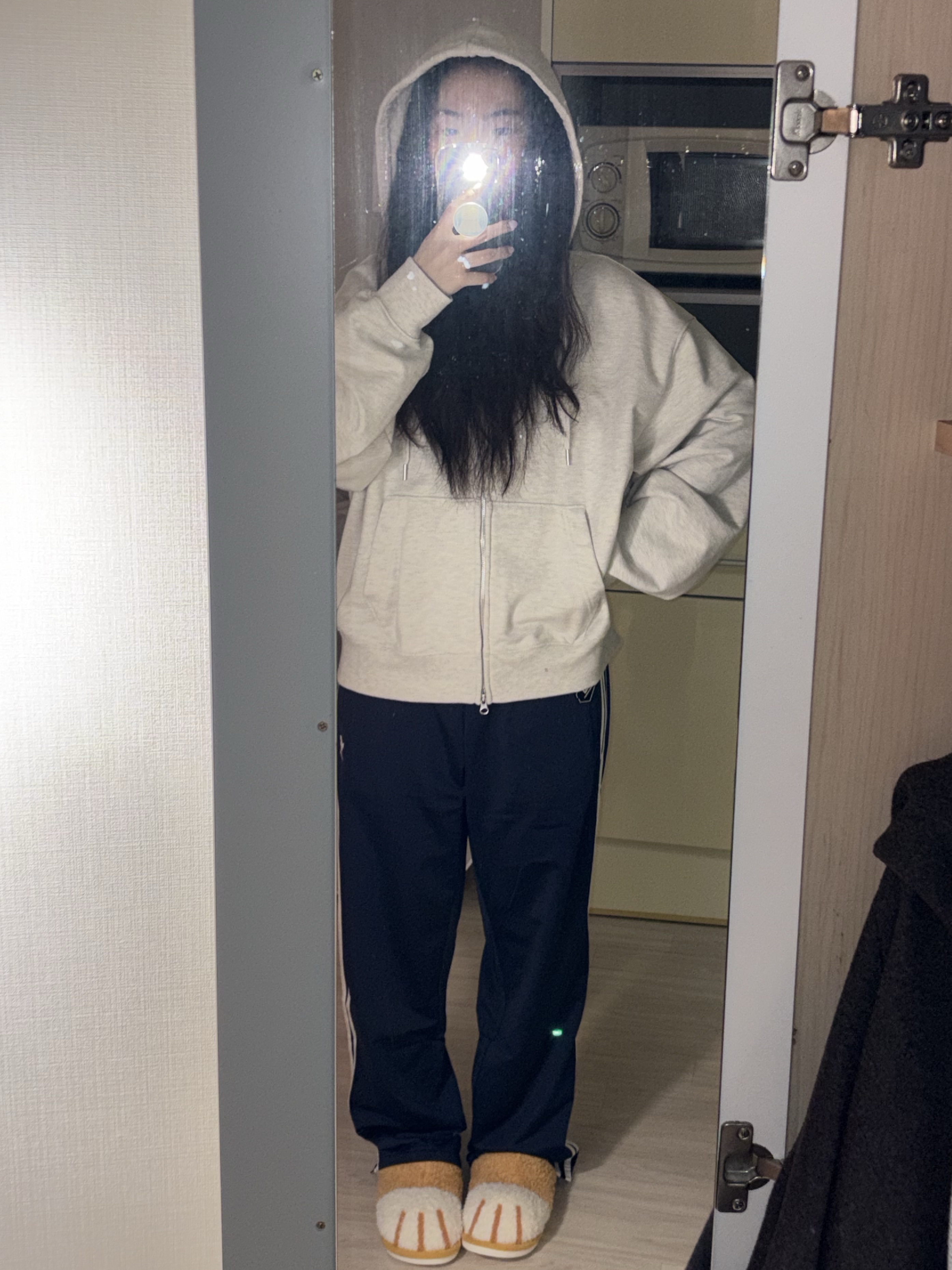 Adidas Adicolor Classics Firebird Track Pants Night Indigo - KR Sizing 착용 스타일 - 2