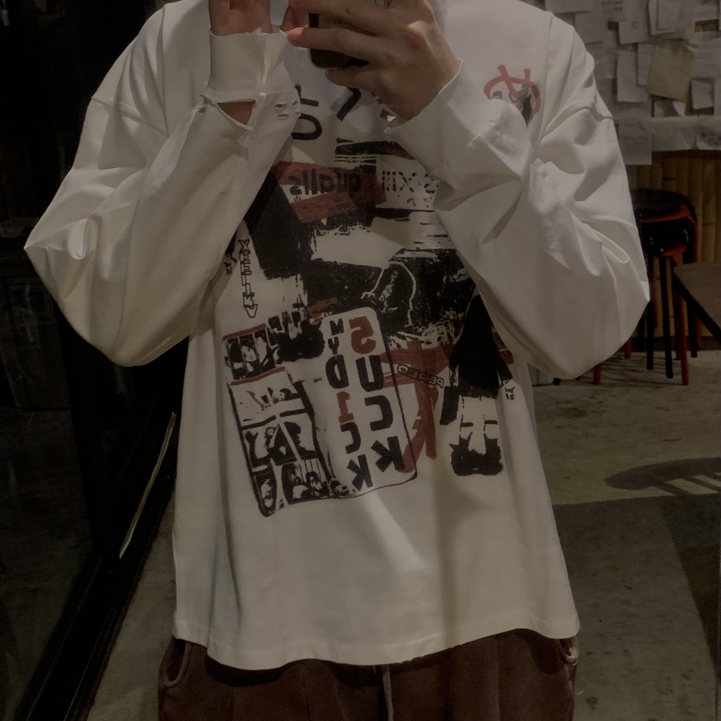 qualisartifexpereo 5-1 Long Sleeve Cream 착용 스타일