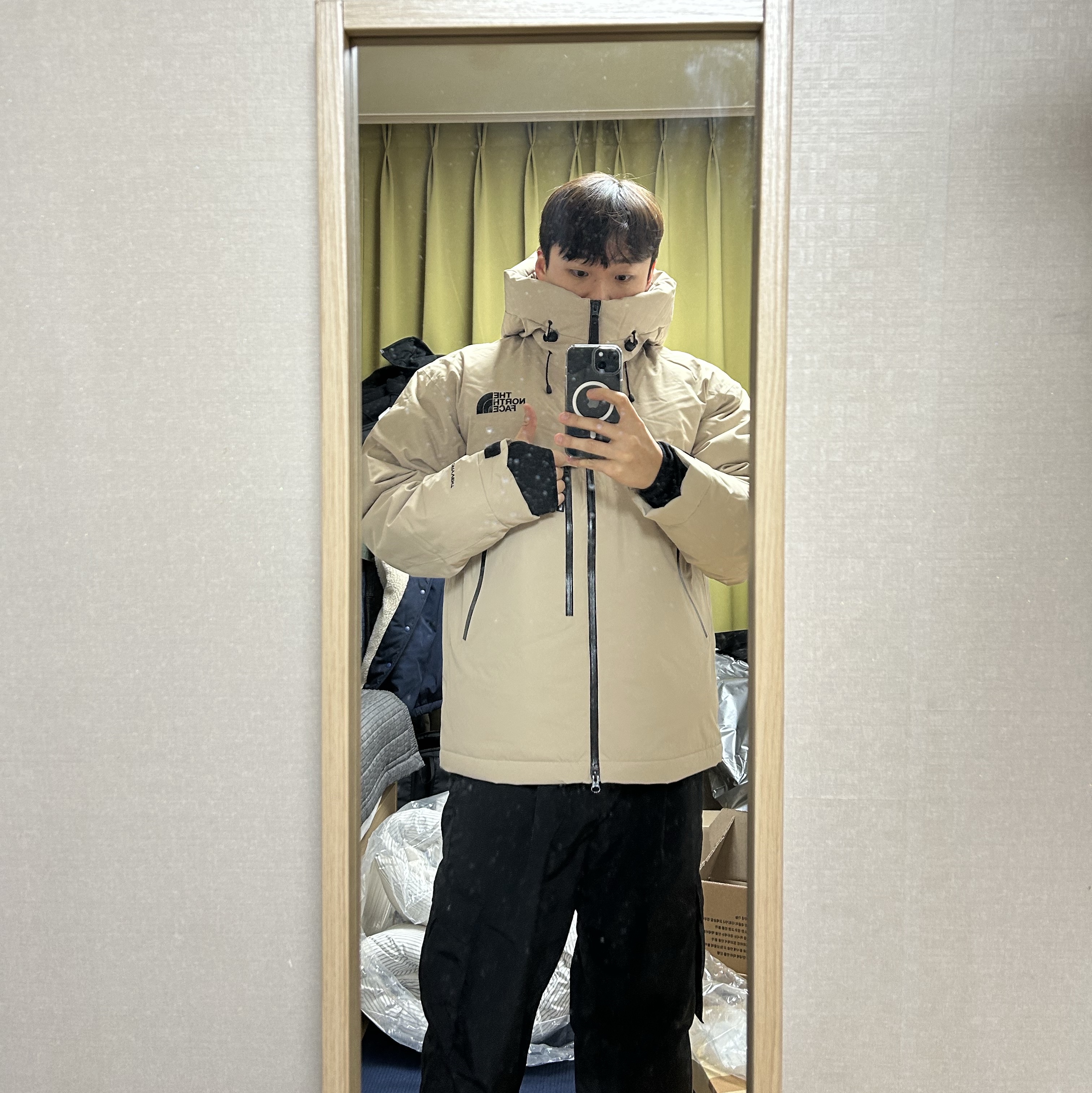 The North Face Felix RDS Down Jacket Light Beige - 24FW 착용 스타일