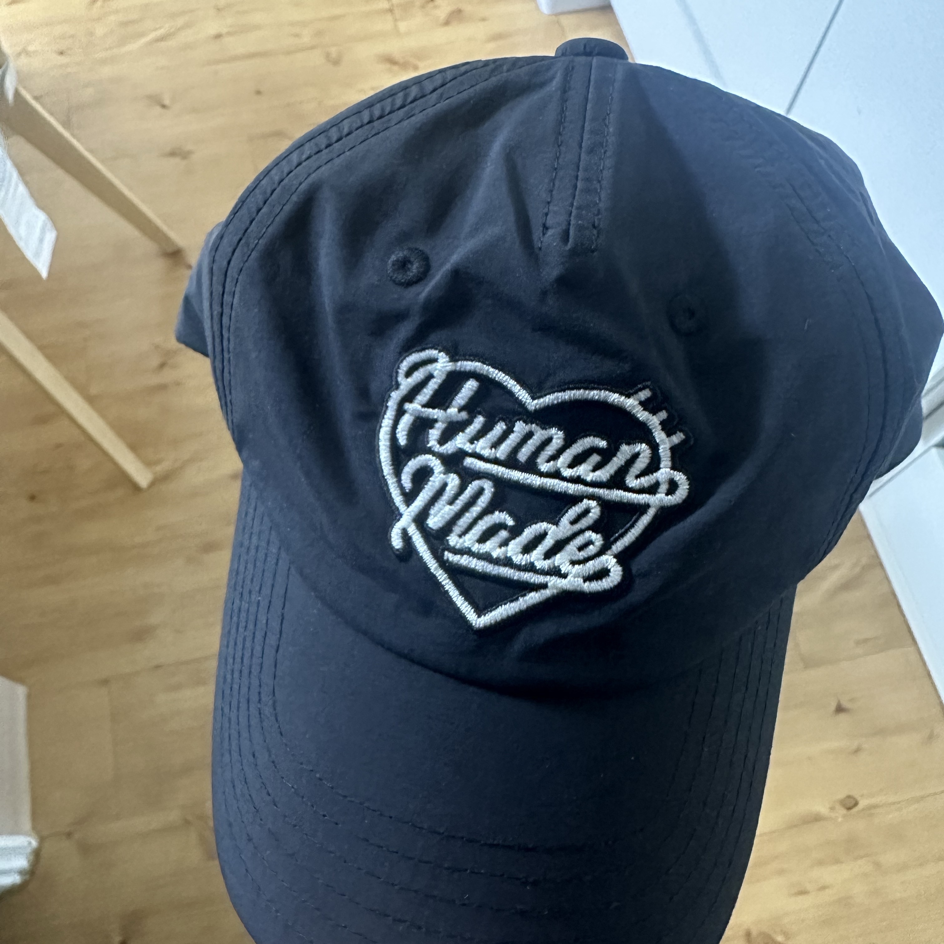 Human Made 5 Panel Nylon Cap Black 착용 스타일