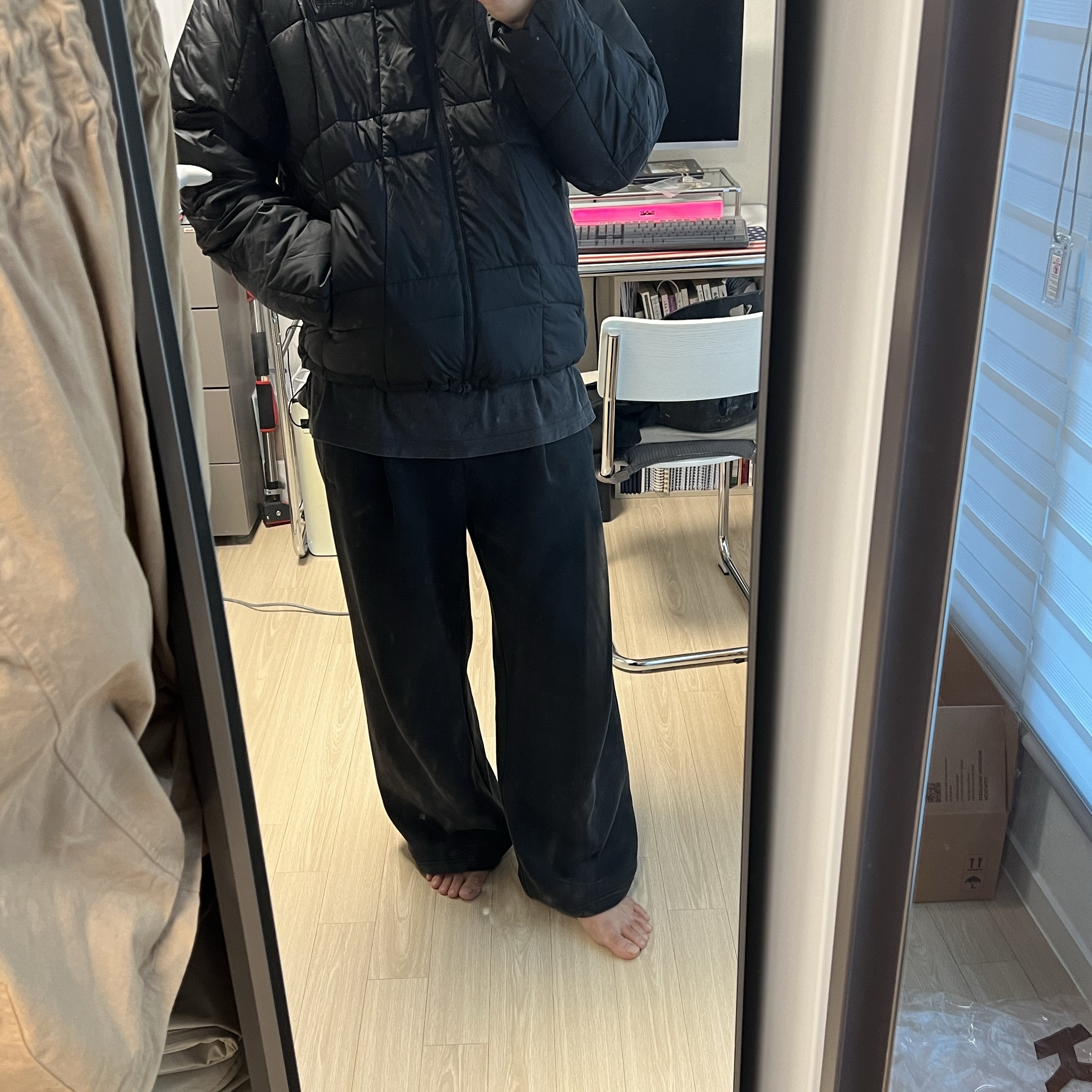 The North Face Wave LT On Jacket Black -25FW 착용 스타일 - 2