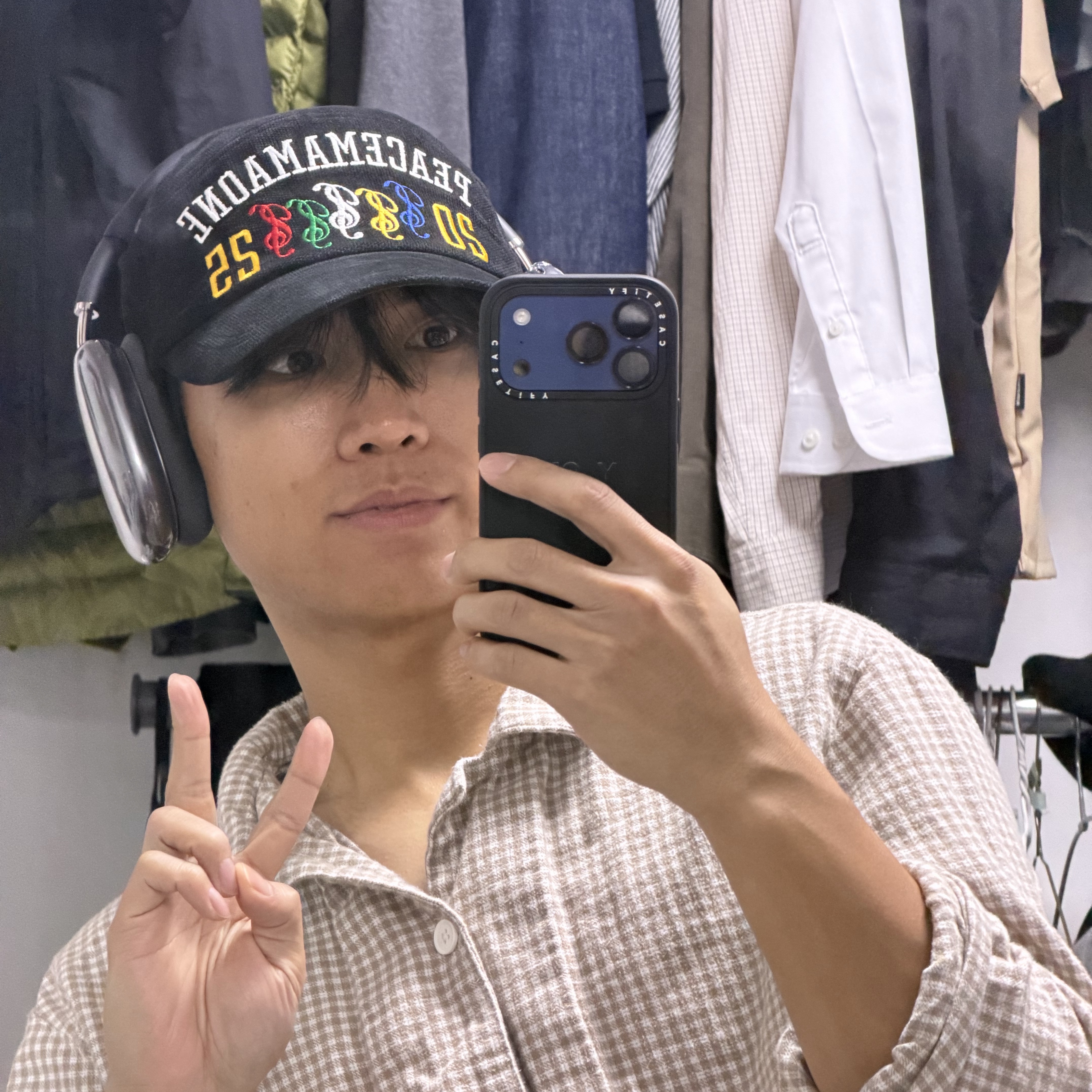 Peaceminusone x 2025 MAMA Awards Peacemamaone Cap Cotton 착용 스타일 - 1