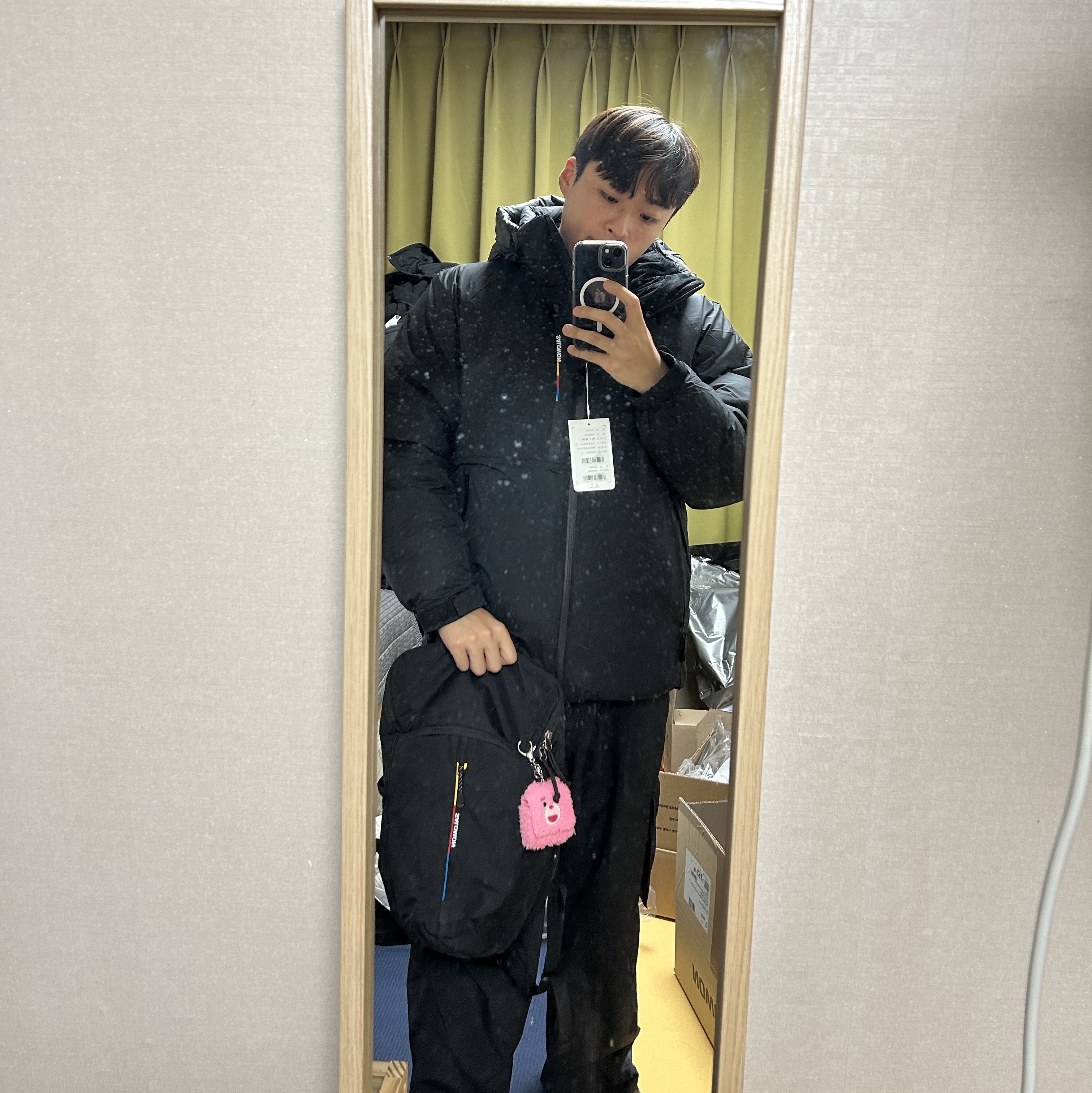 Salomon Mont LT Backpack Black 착용 스타일