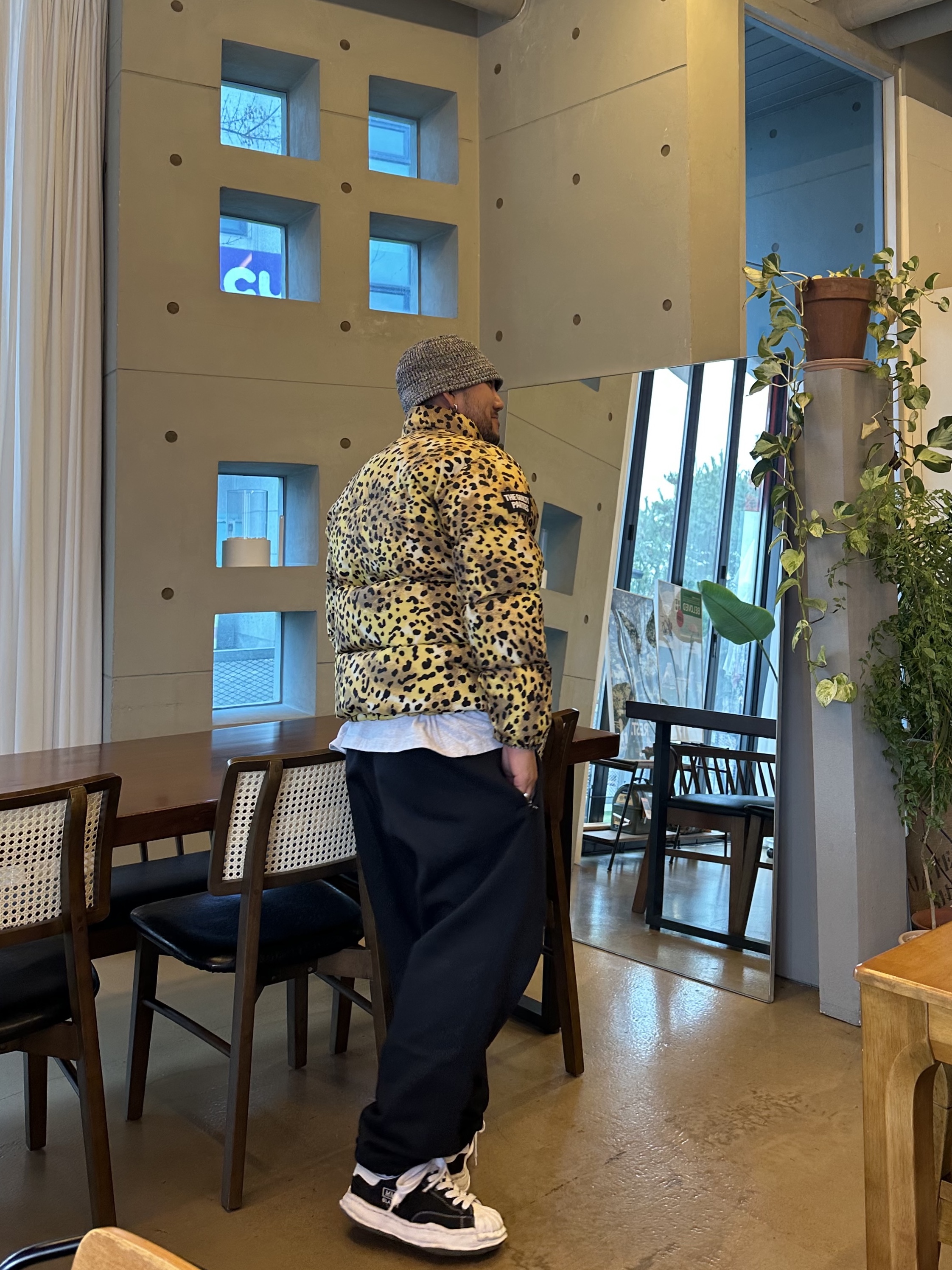 Stussy Mixed Yarn Knit Bucket Hat Black, Nike NRG Solo Swoosh Fleece Pants Black - US/EU 착용 스타일 - 1
