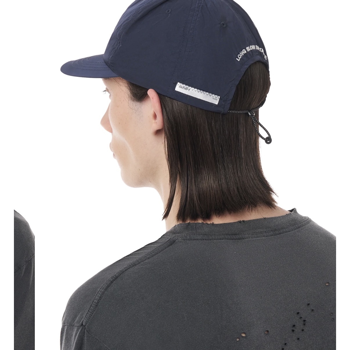 Satisfy Flitesilk 5-Panel Pinch Cap Navy 착용 스타일 - 2