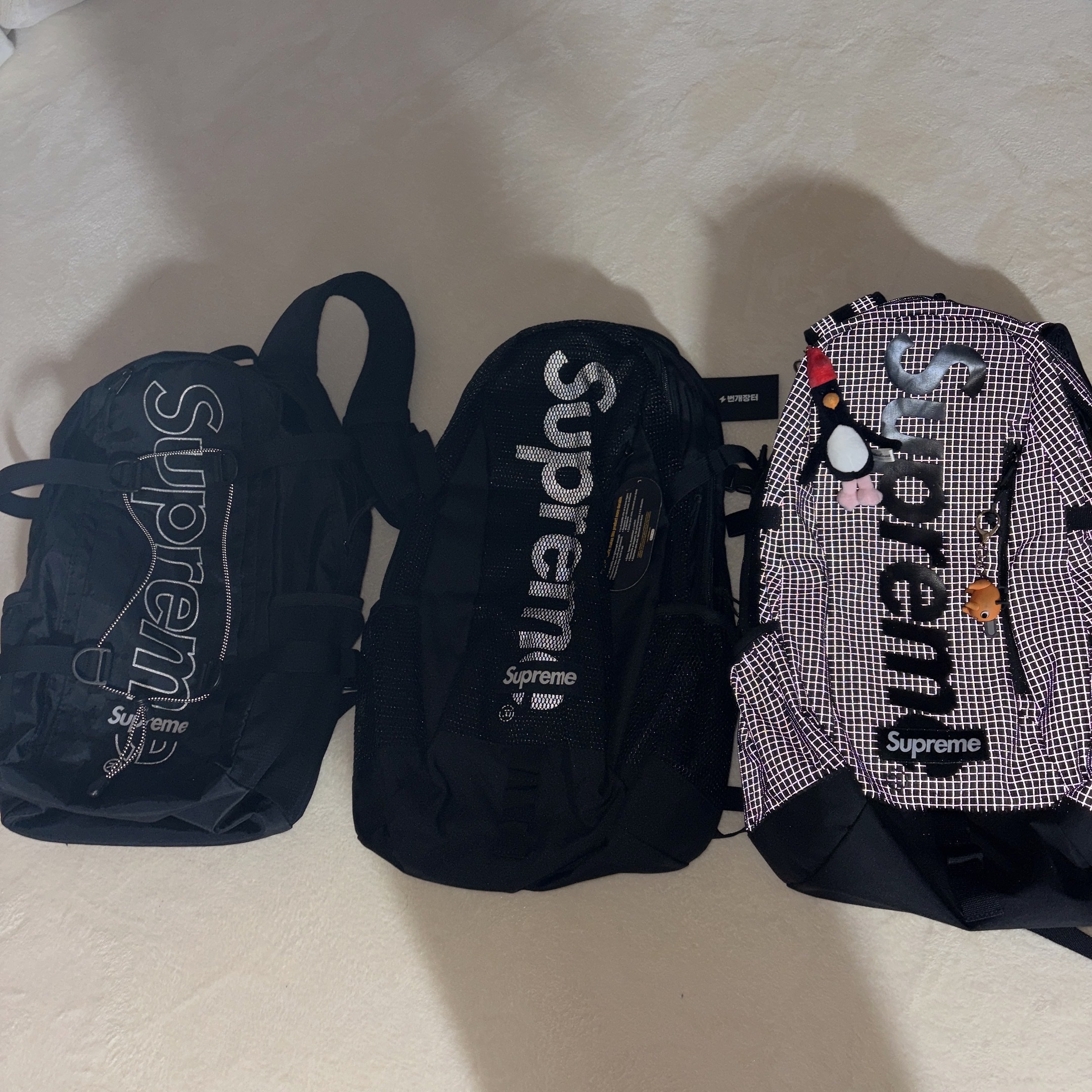 Supreme Backpack Black - 18FW, Supreme Backpack Black - 24SS 착용 스타일