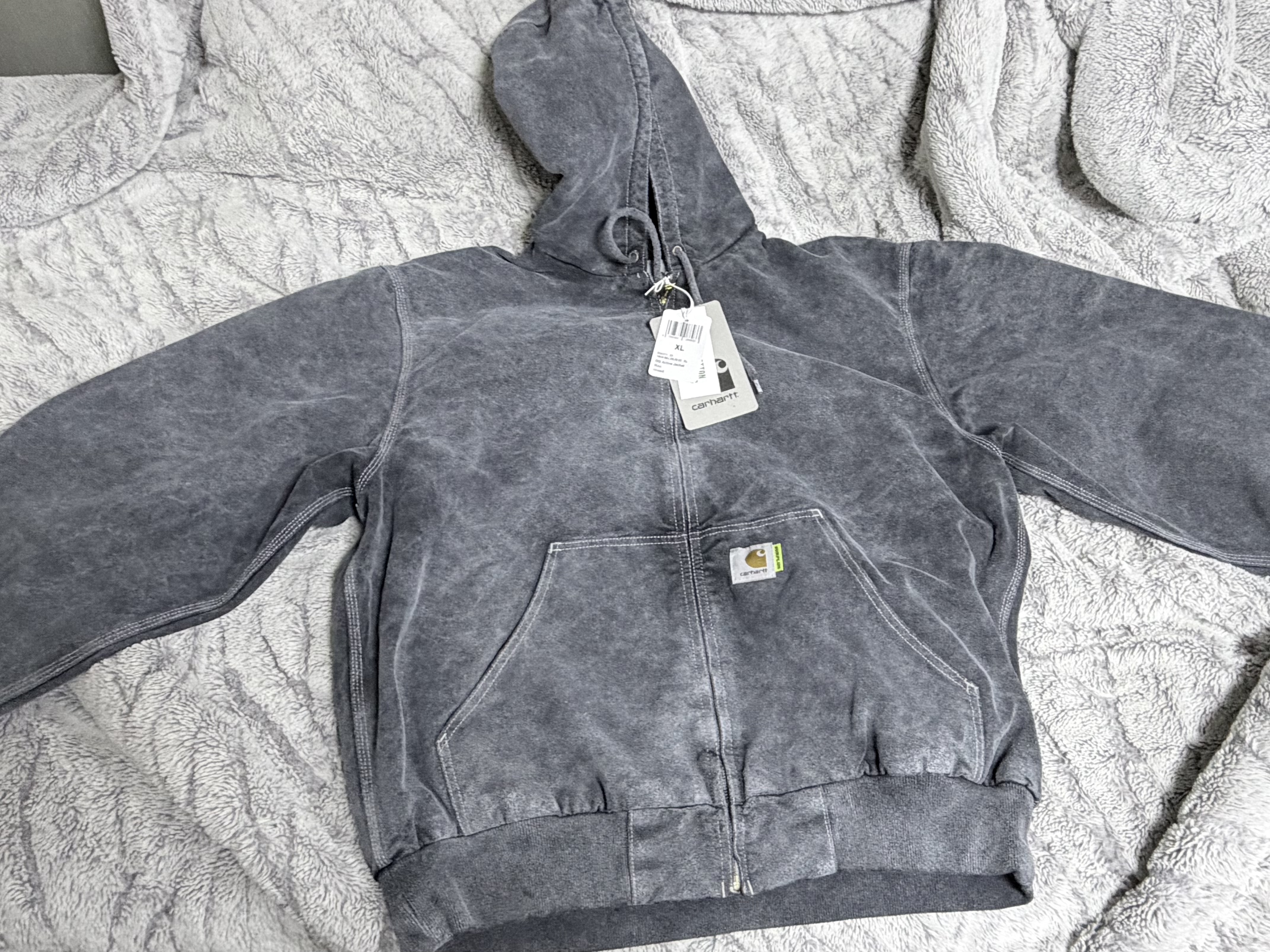 Carhartt WIP x Nike OG Active Jacket Charcoal - Surplus 2025 Exclusive 착용 스타일 - 1