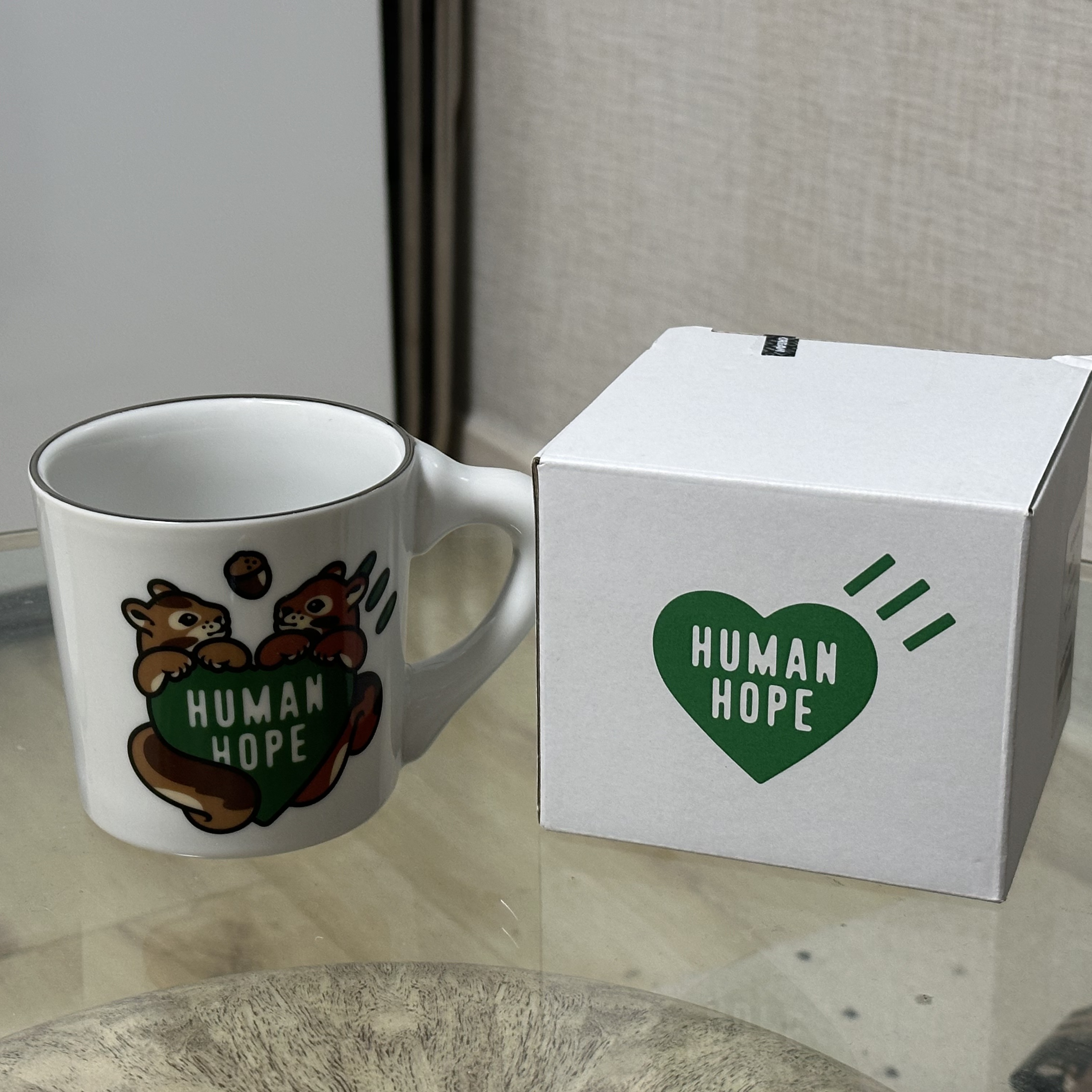 Human Made Human Hope Coffee Mug White 착용 스타일