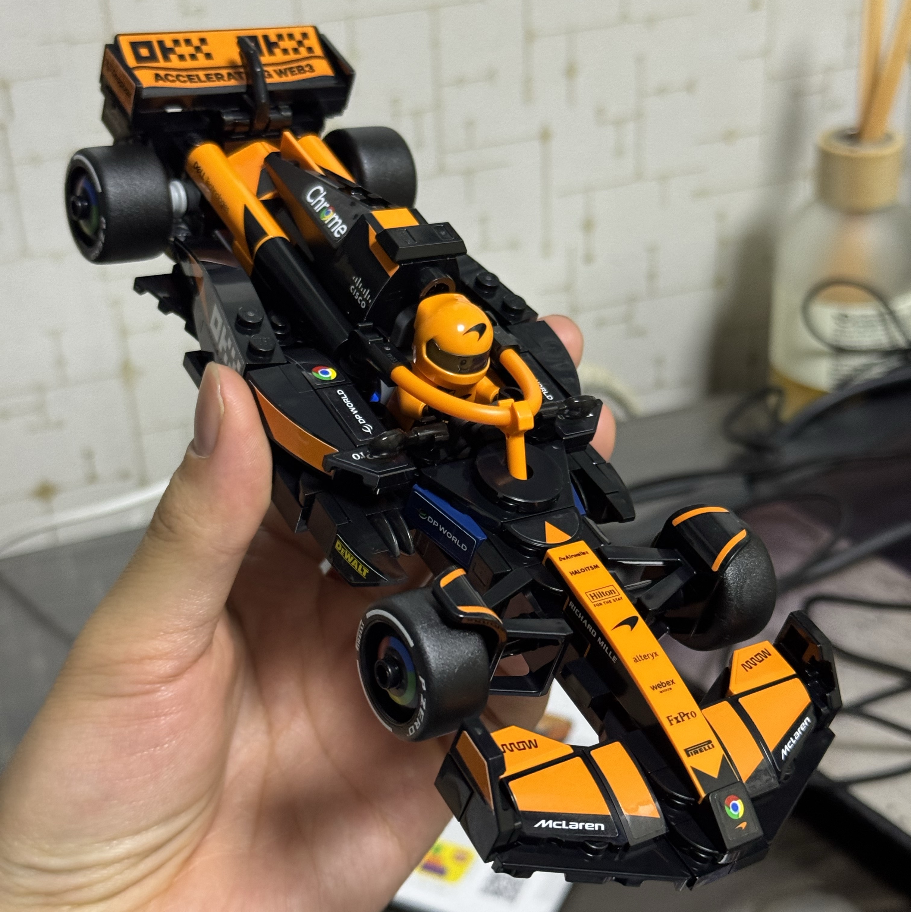 Lego Speed Champions McLaren F1 Team MCL38 Race Car 착용 스타일 - 1