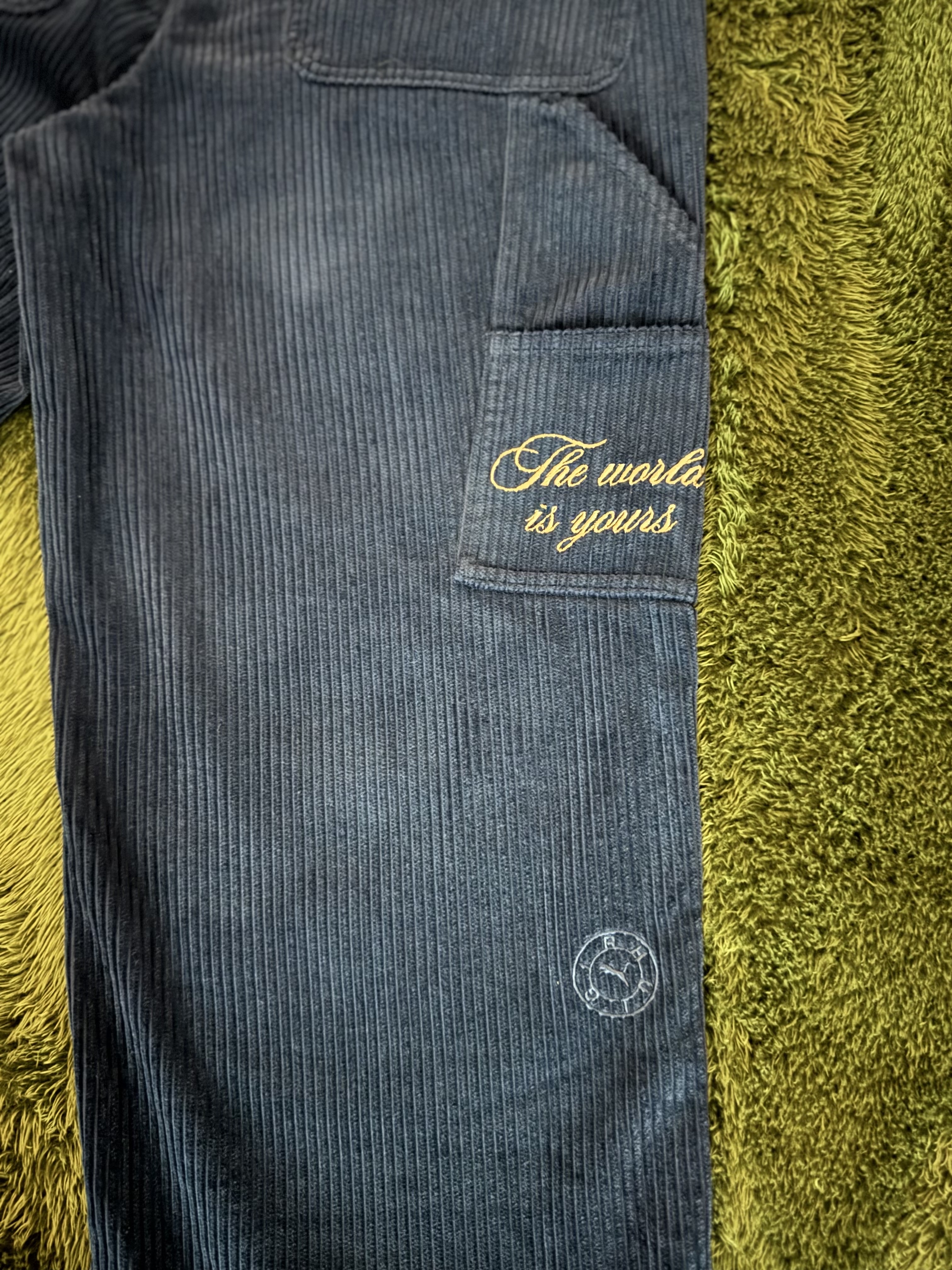 Puma X Rhuigi Corduroy Pants Persian Blue 착용 스타일 - 8