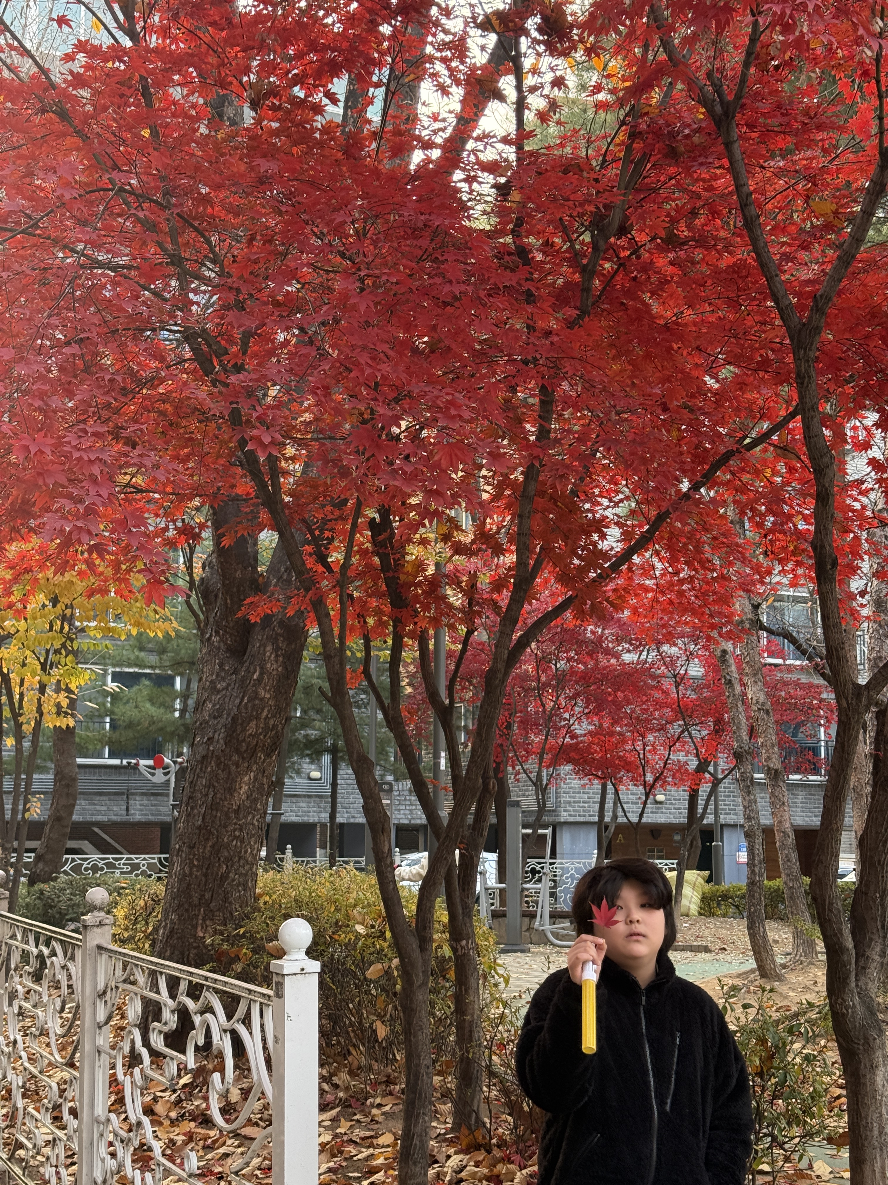 Subu Permanent F-Line Dots, Uniqlo x Needles Fleece Jacket Black - KR 착용 스타일 - 5
