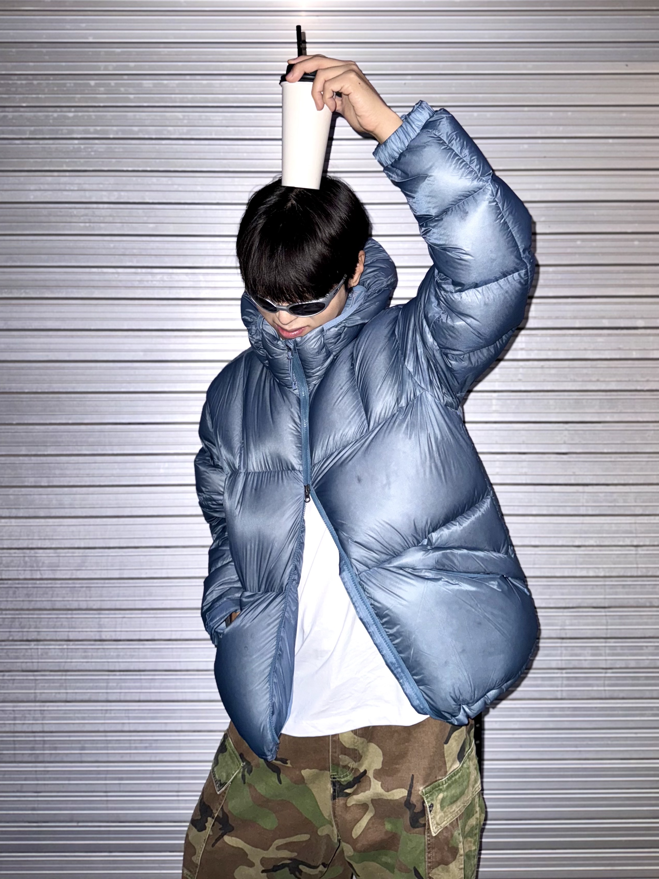 Black Yak Climbing Stone Master Down Jacket Urban Blue, Oakley Eye Jacket Redux Silver Frame Prizm Black Polarized Lenses High Bridge Fit 착용 스타일 - 1