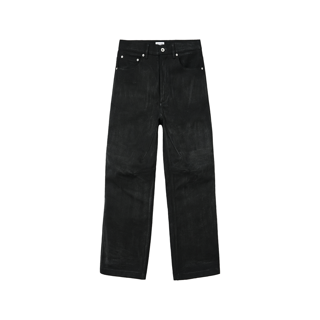 리파이너 왁스 코티드 워크 팬츠 블랙(REPINER Wax Coated Work Pants Black)