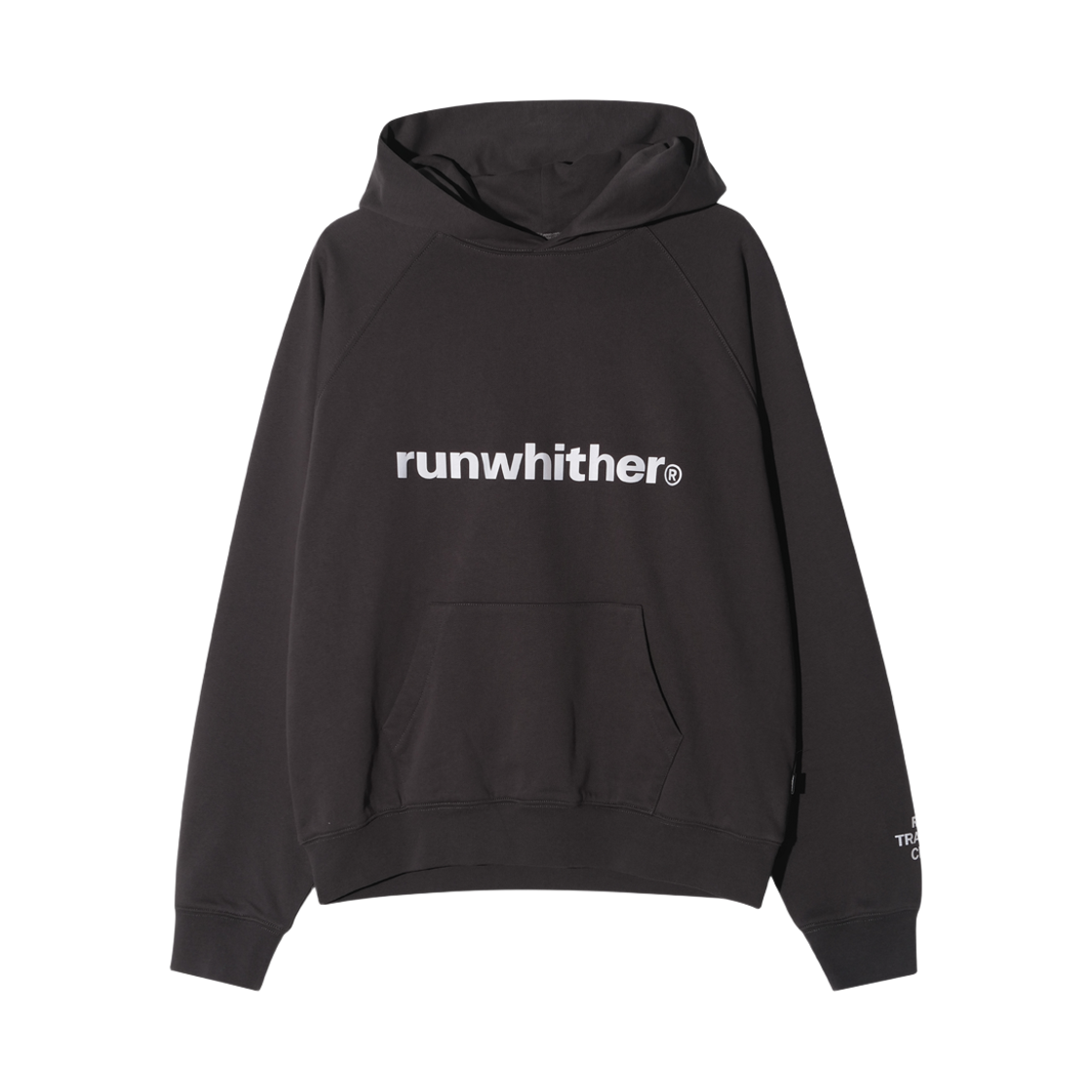 런위더 후드 스웻셔츠 차콜