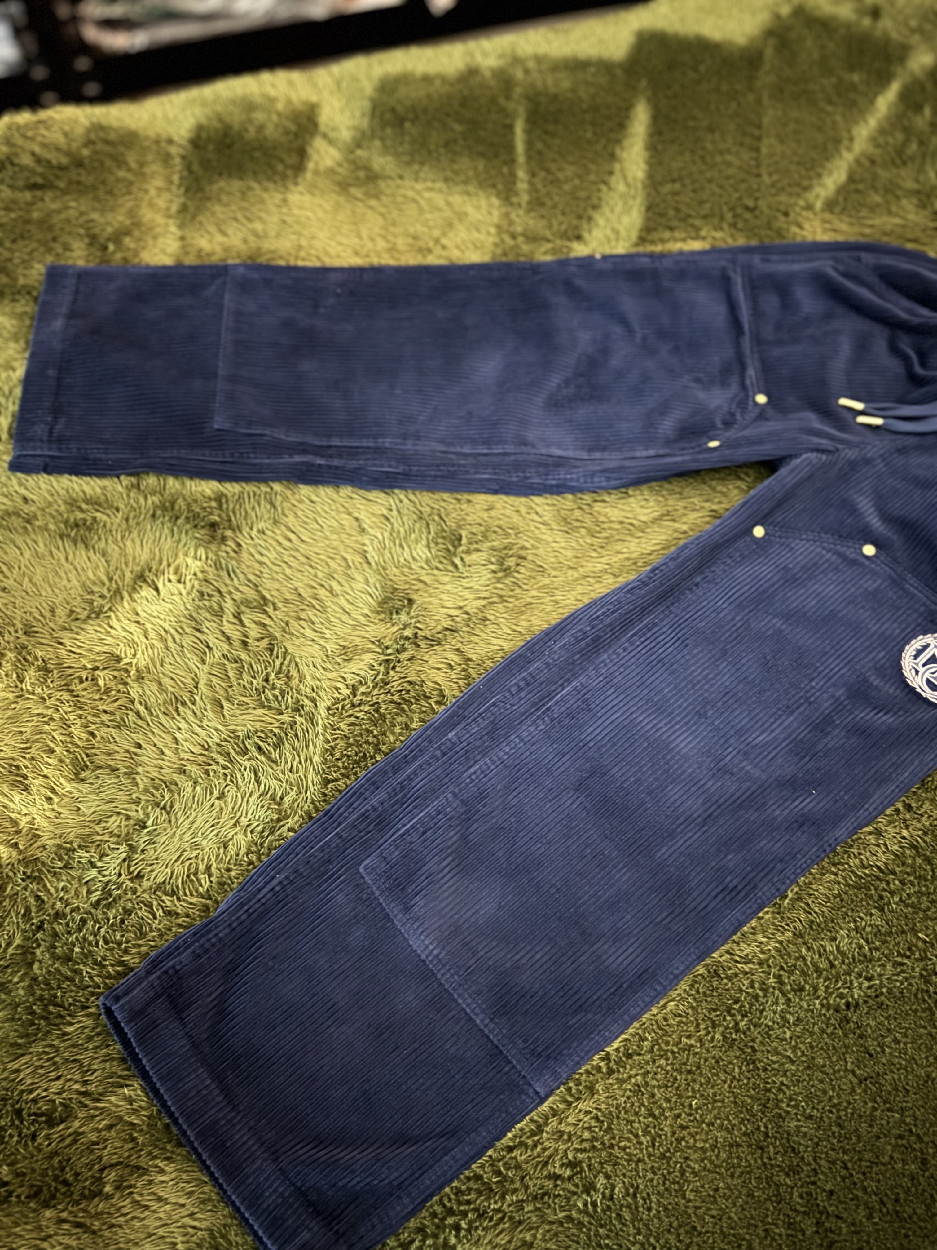 Puma X Rhuigi Corduroy Pants Persian Blue 착용 스타일 - 5