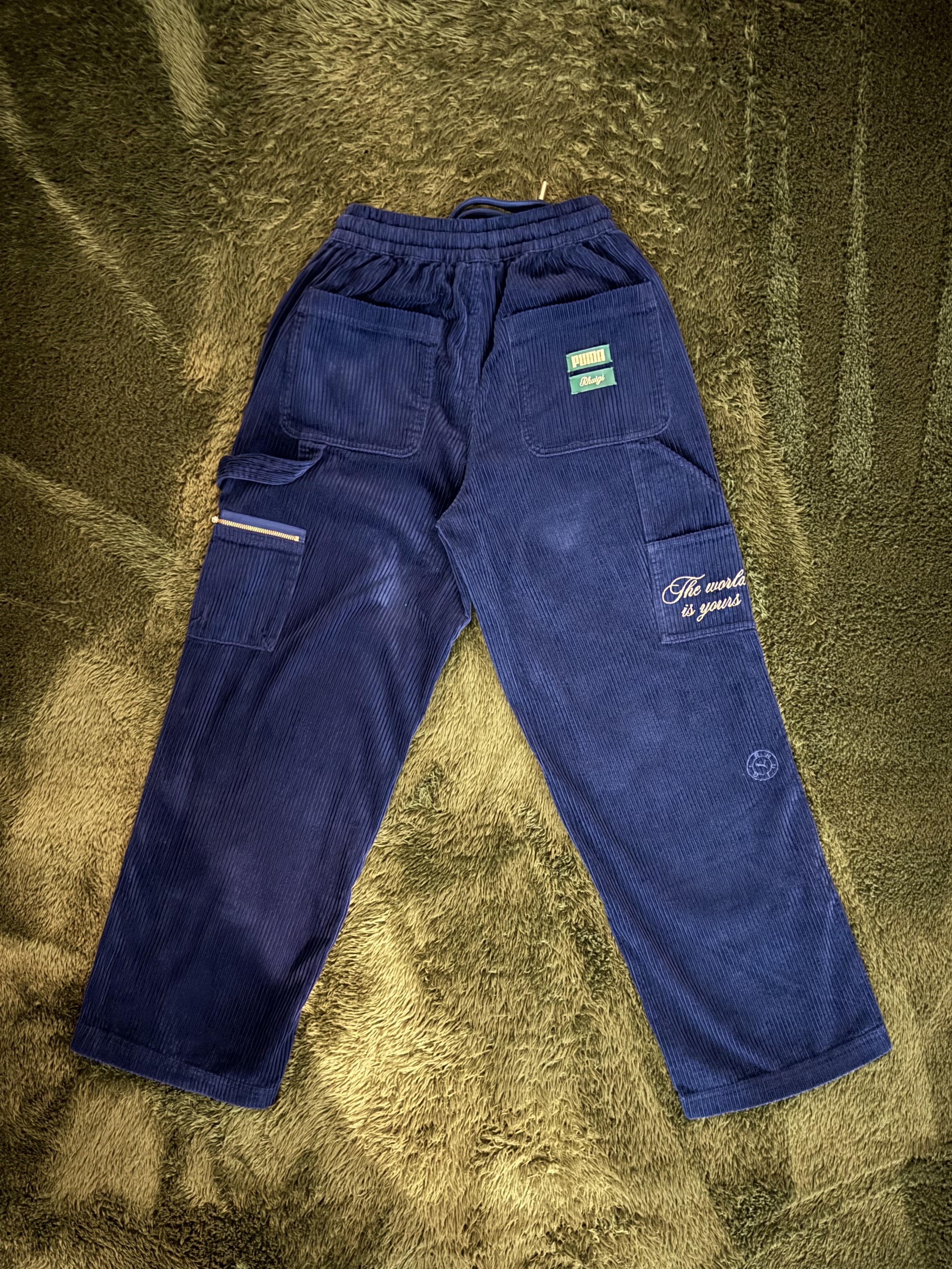 Puma X Rhuigi Corduroy Pants Persian Blue 착용 스타일 - 6