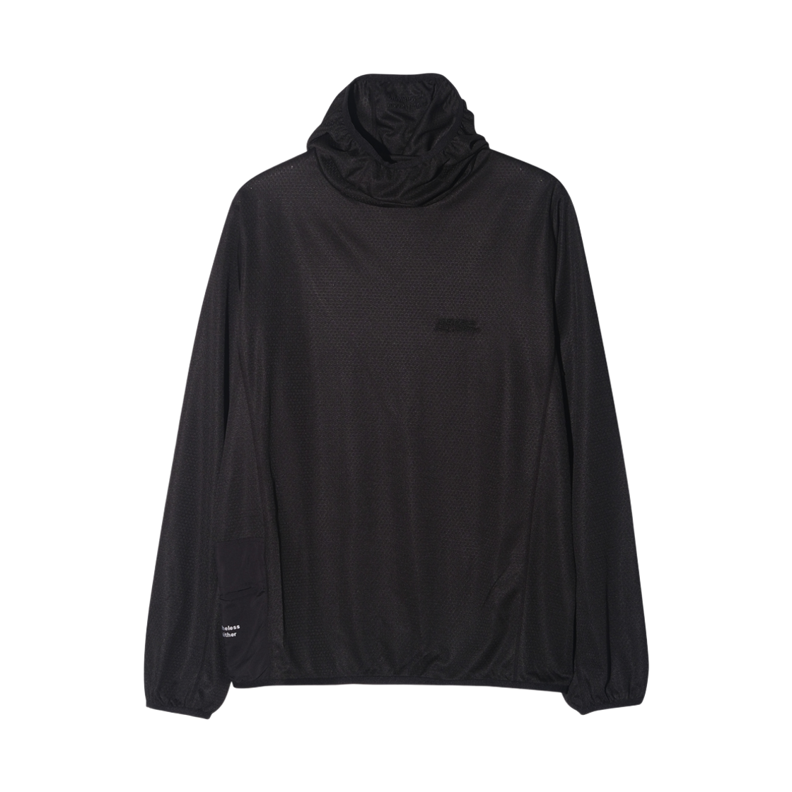 [KREAM 단독] 런위더 라이트 후드 슬리브 블랙([KREAM 단독] runwhither Light Hoodie Sleeve Black)
